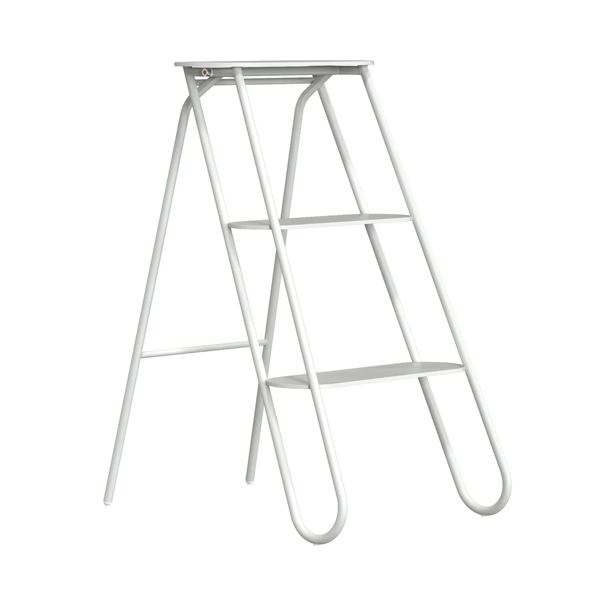 Frost - Bukto Tabouret marchepied pliable, H 70 cm, blanc Frost - Bukto Tabouret marchepied pliable, H 70 cm, blanc