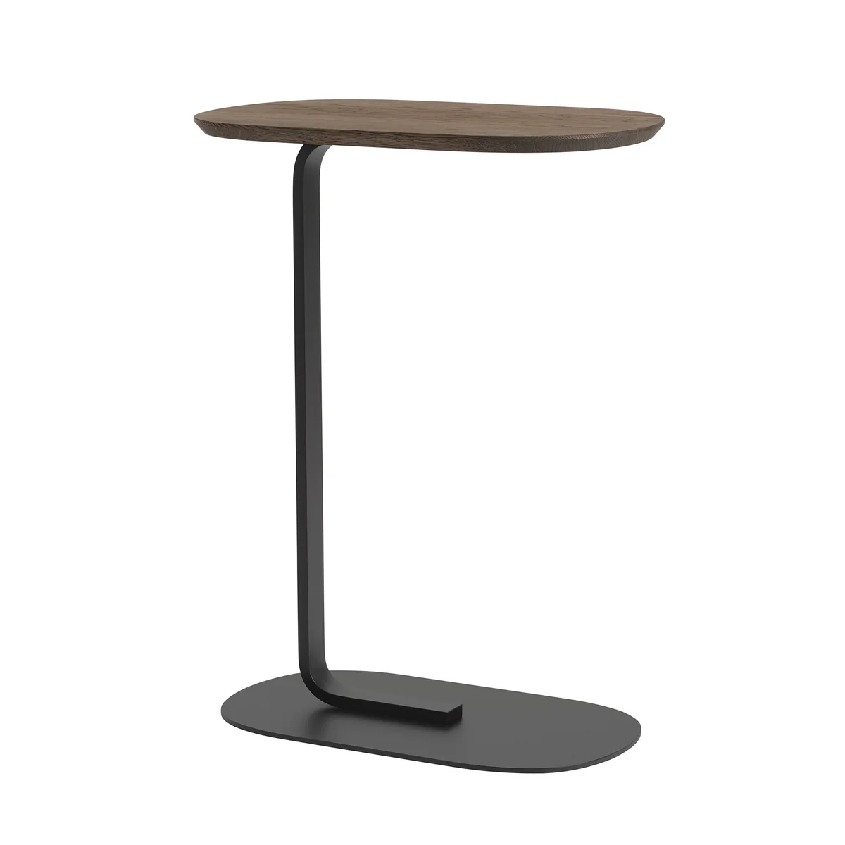Muuto - Relate Side Table, H 73,5 cm, chêne fumé / noir Muuto - Relate Side Table, H 73,5 cm, chêne fumé / noir