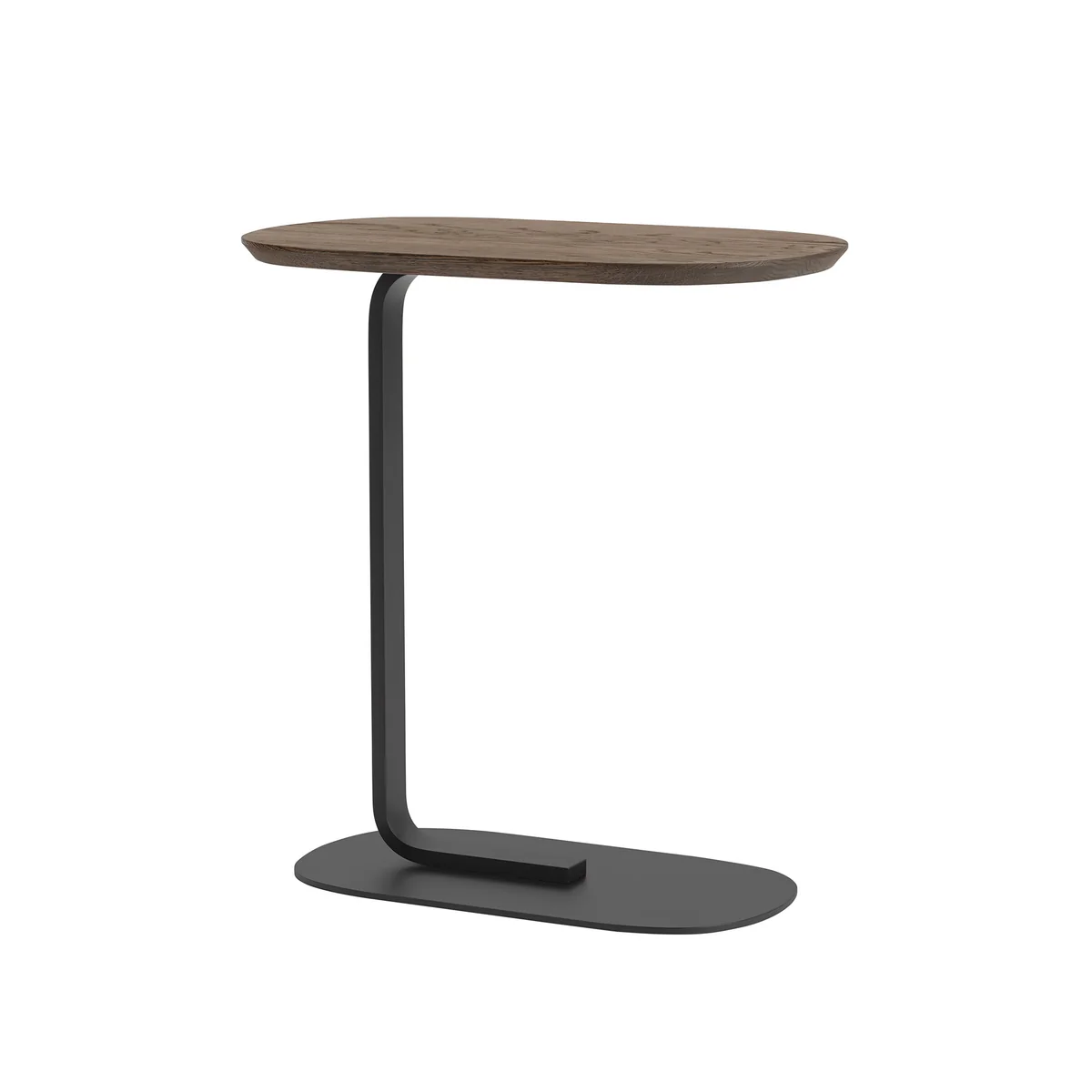 Muuto - Relate Side Table, H 60,5 cm, chêne fumé / noir Muuto - Relate Side Table, H 60,5 cm, chêne fumé / noir