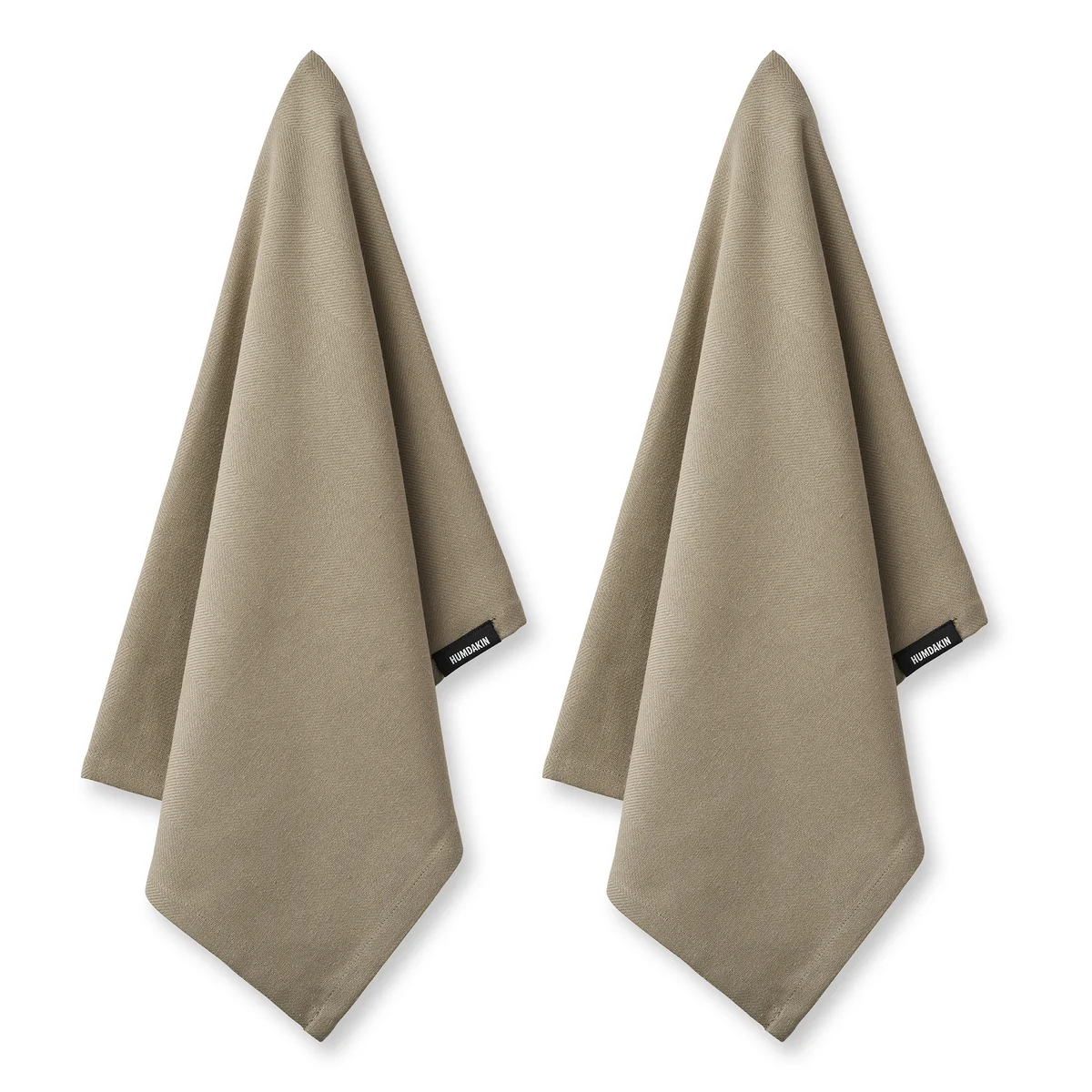 Humdakin - Torchon en coton bio, 45 x 70 cm, oak (lot de 2)