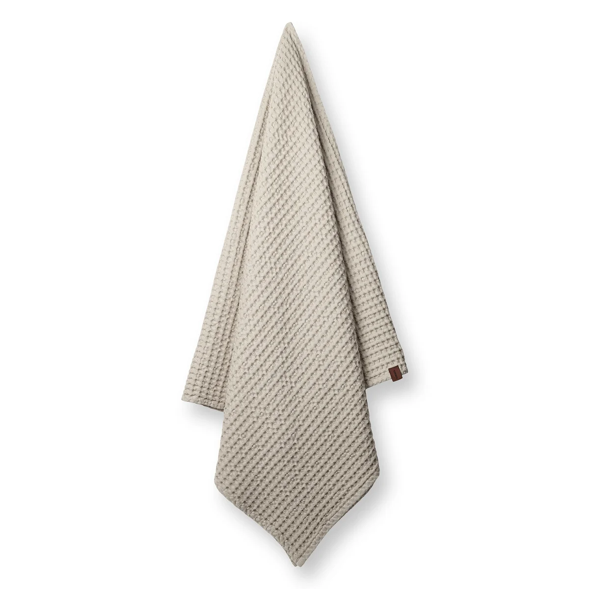 Humdakin - Serviette de bain gaufrée, 70 x 135 cm, light stone