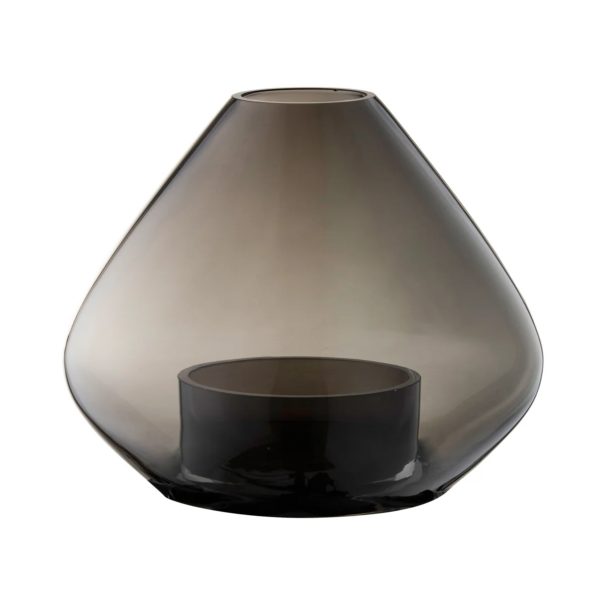AYTM - Uno Lampe à vent et vase Ø 25,9 x H 21 cm, noir