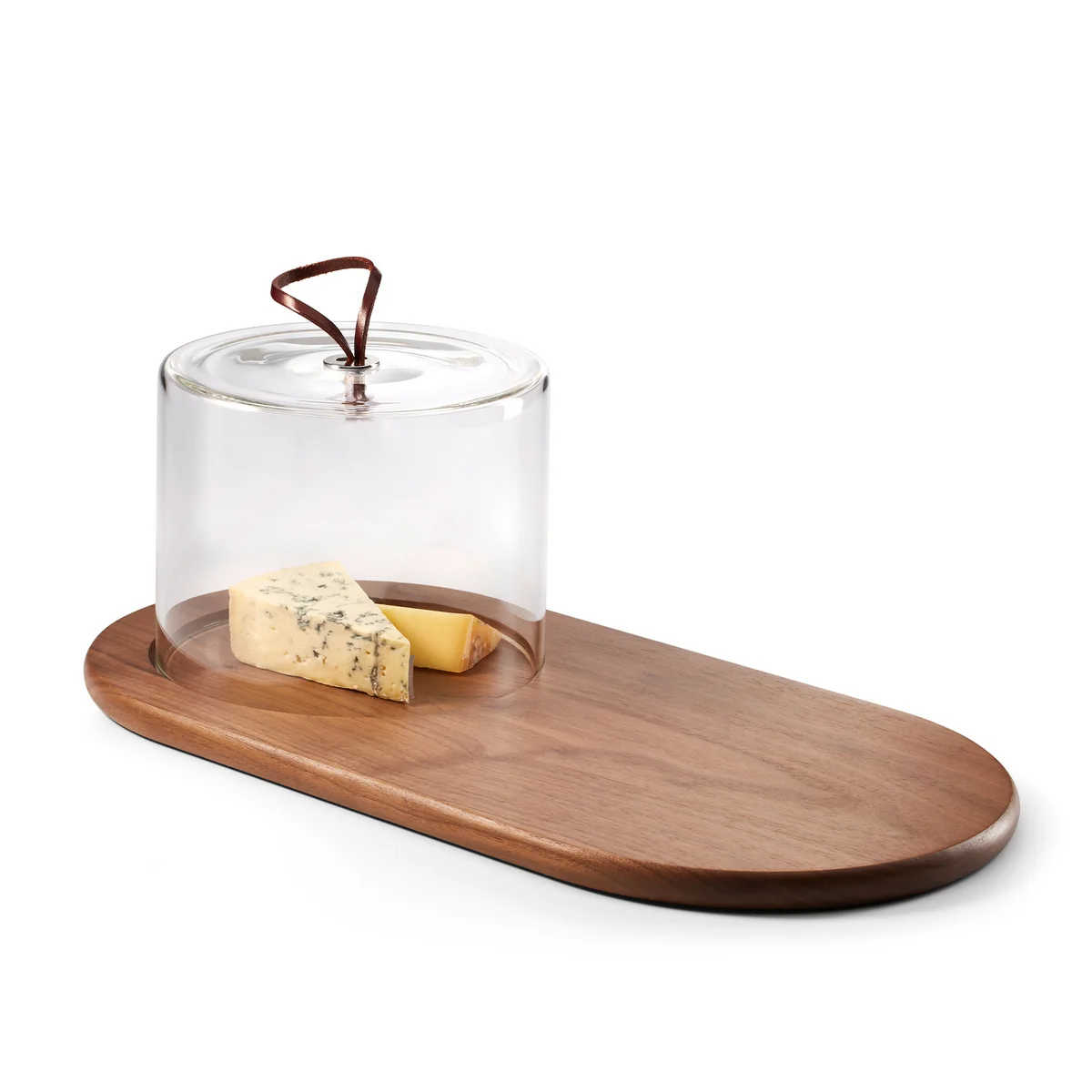 Philippi - Walnut Planche à fromage avec couvercle en verre Philippi - Walnut Planche à fromage avec couvercle en verre