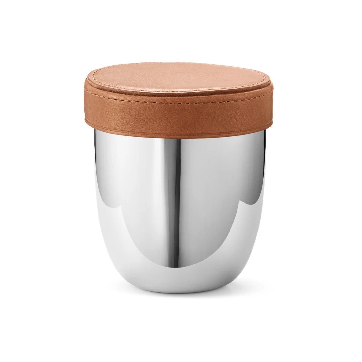 Georg Jensen - Sky Set de voyage Cube avec mug, acier inoxydable
