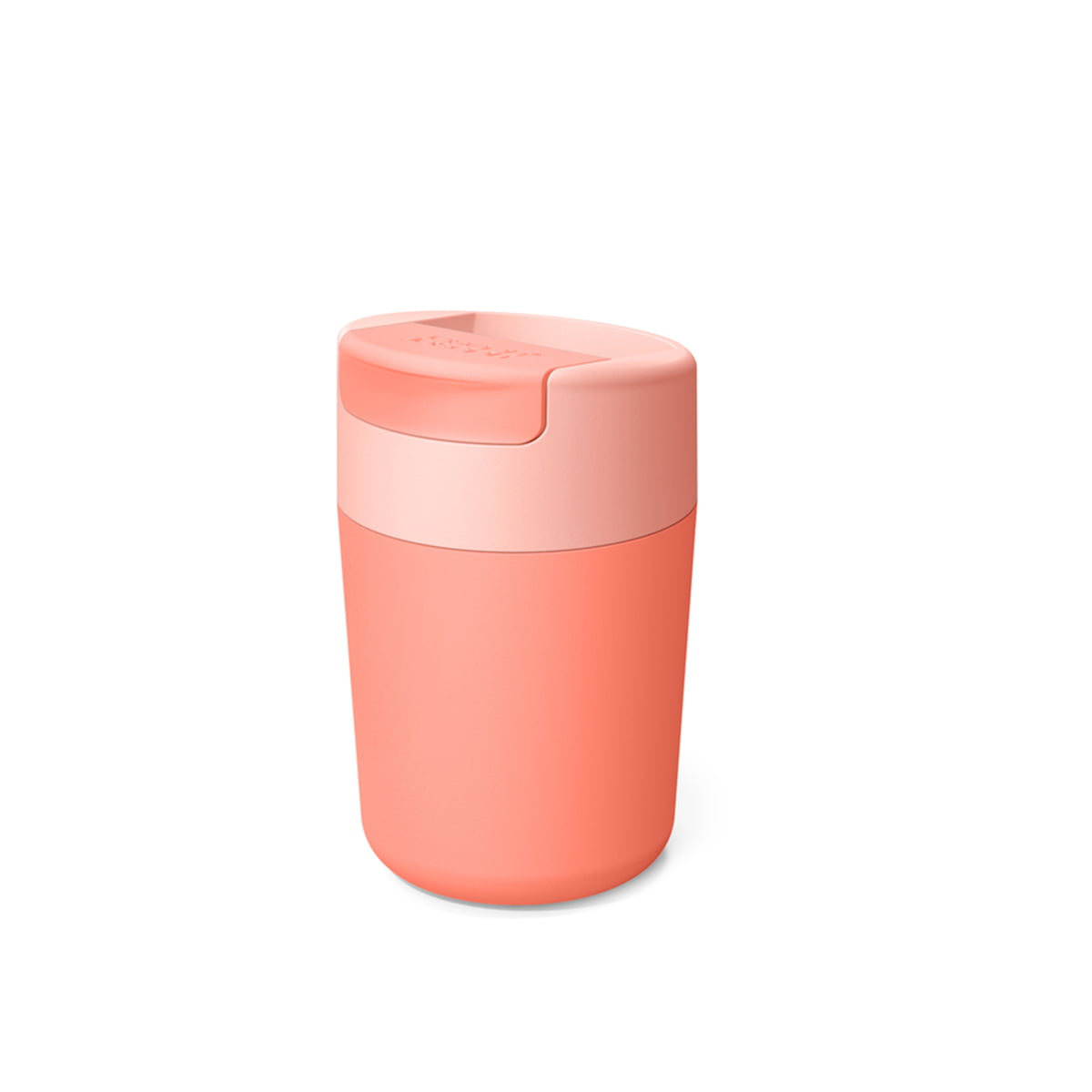 joseph joseph - sipp tasse de voyage avec couvercle à charnière 340 ml, couleur corail