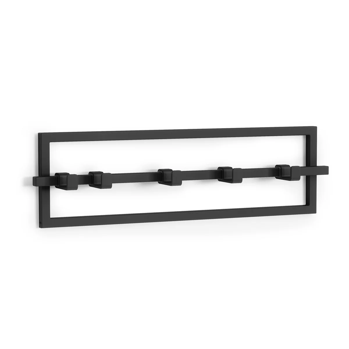 Umbra - Cubiko Porte-manteau mural, L 53 cm, noir Umbra - Cubiko Porte-manteau mural, L 53 cm, noir