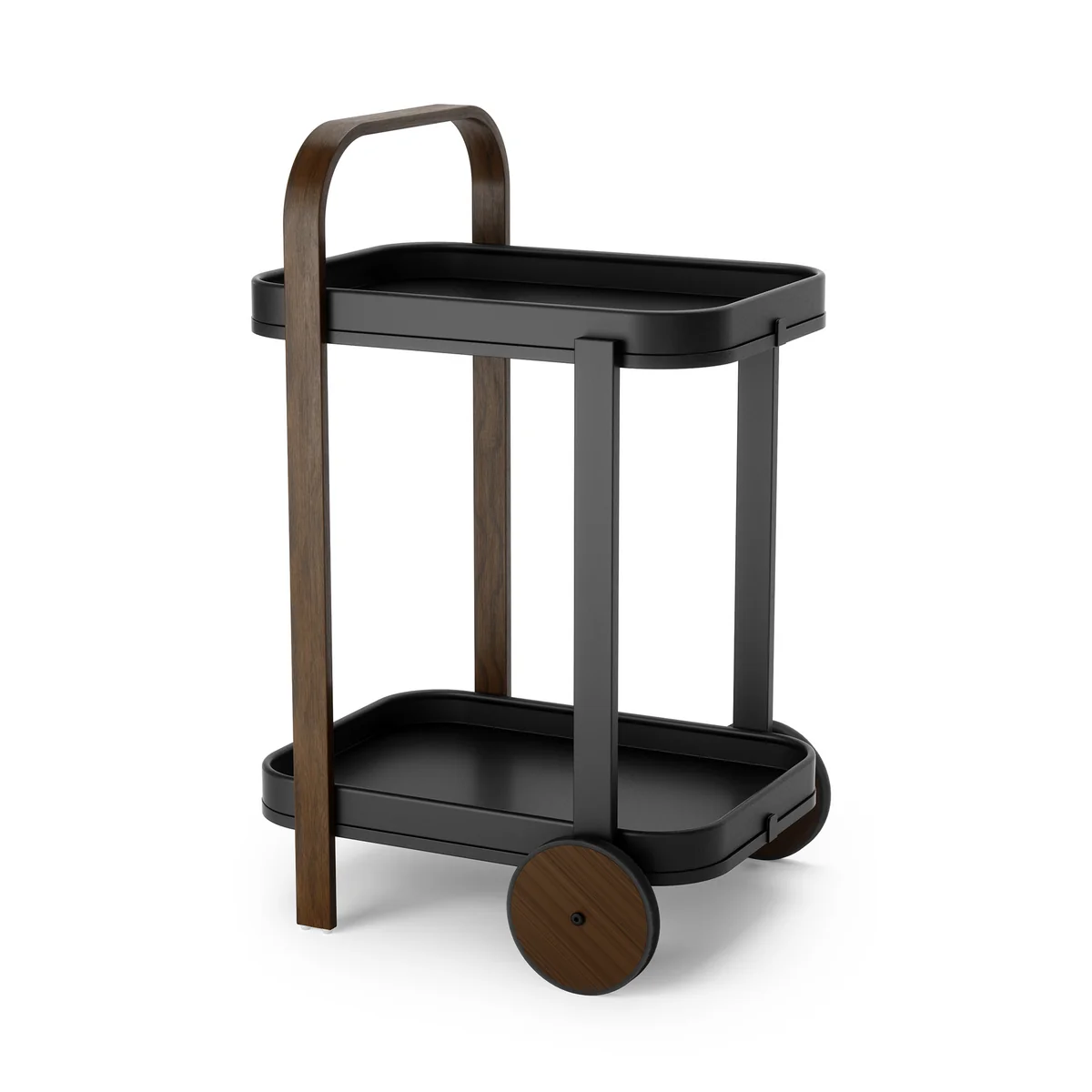 Umbra - Bellwood Chariot de service, noir / noyer Umbra - Bellwood Chariot de service, noir / noyer