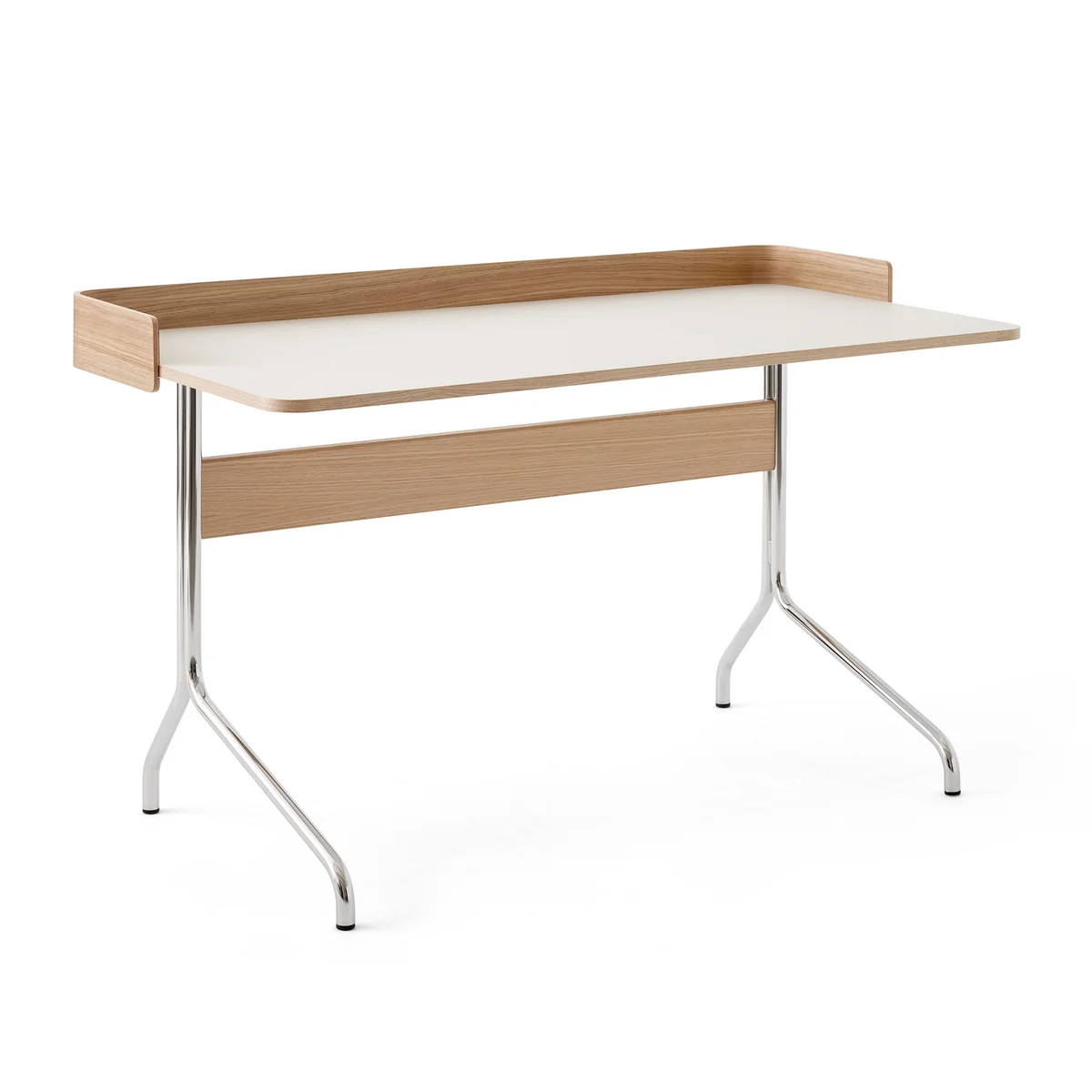 & tradition - Pavilion AV17 Bureau avec entourage, 130x65 cm, chêne / linoléum Champignon (4176) & tradition - Pavilion AV17 Bureau avec entourage, 130x65 cm, chêne / linoléum Champignon (4176)