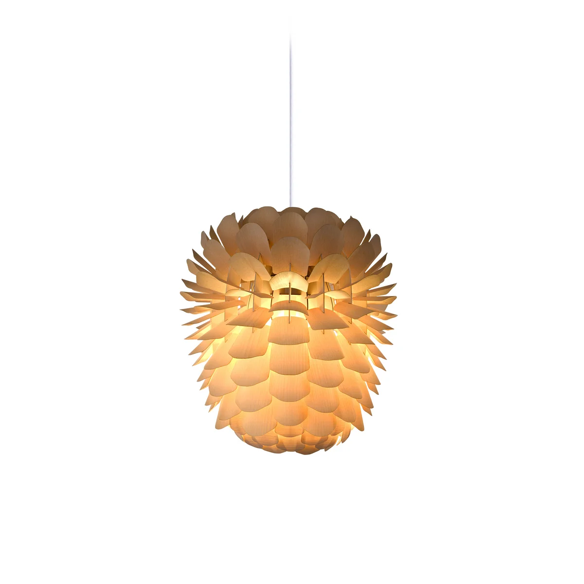 Schneid - Zappy Suspension lumineuse Small, frêne / câble blanc