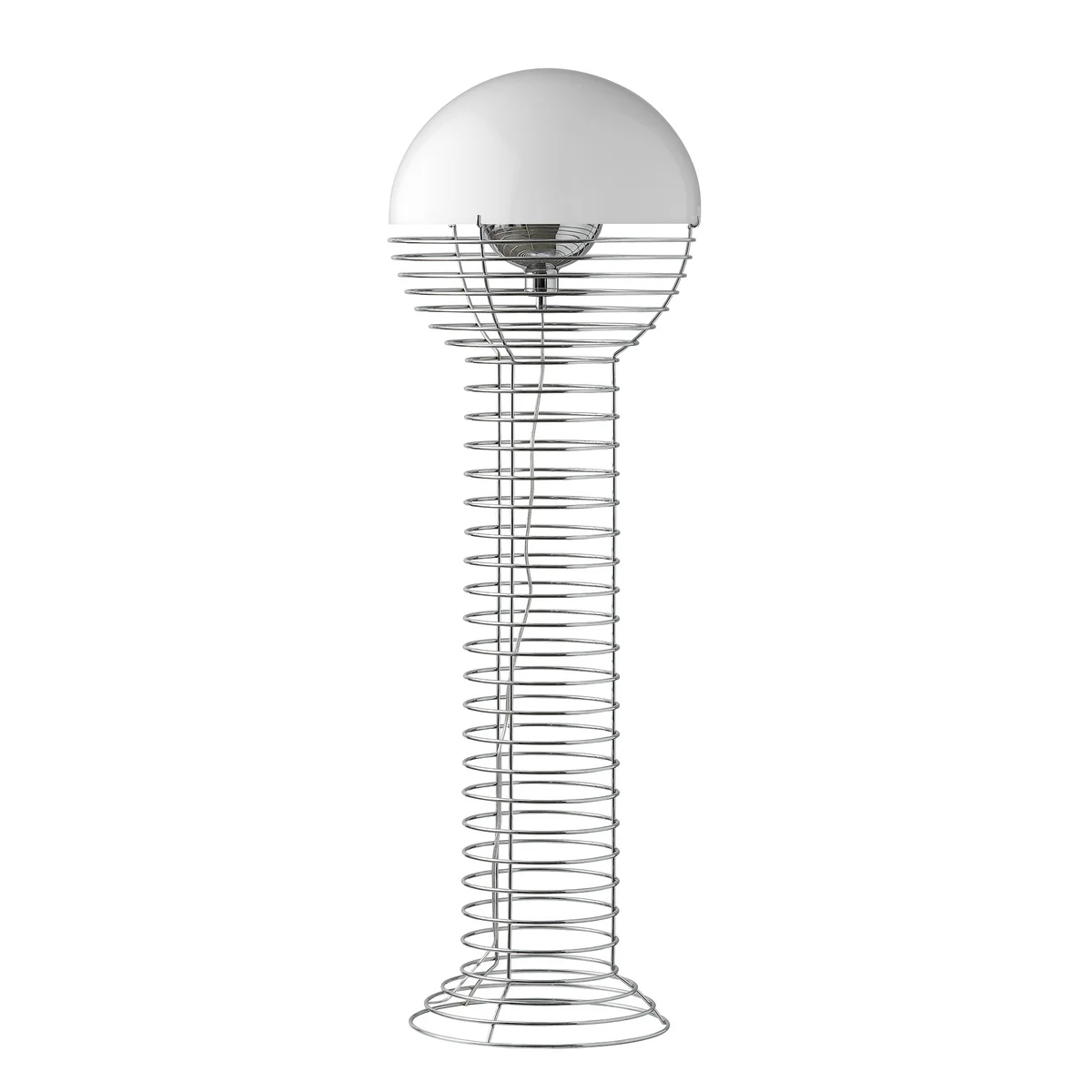 Verpan - Wire Lampadaire Ø 40 cm, chrome / blanc