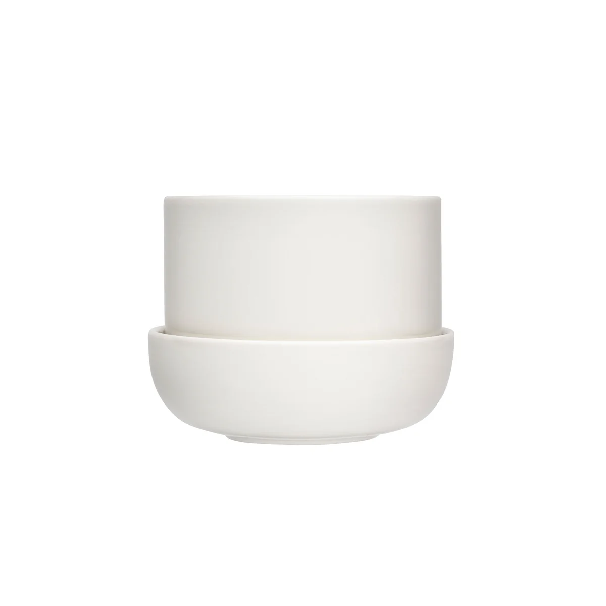 Iittala - Nappula Pot de fleurs avec soucoupe, 170 x 130 mm, blanc Iittala - Nappula Pot de fleurs avec soucoupe, 170 x 130 mm, blanc