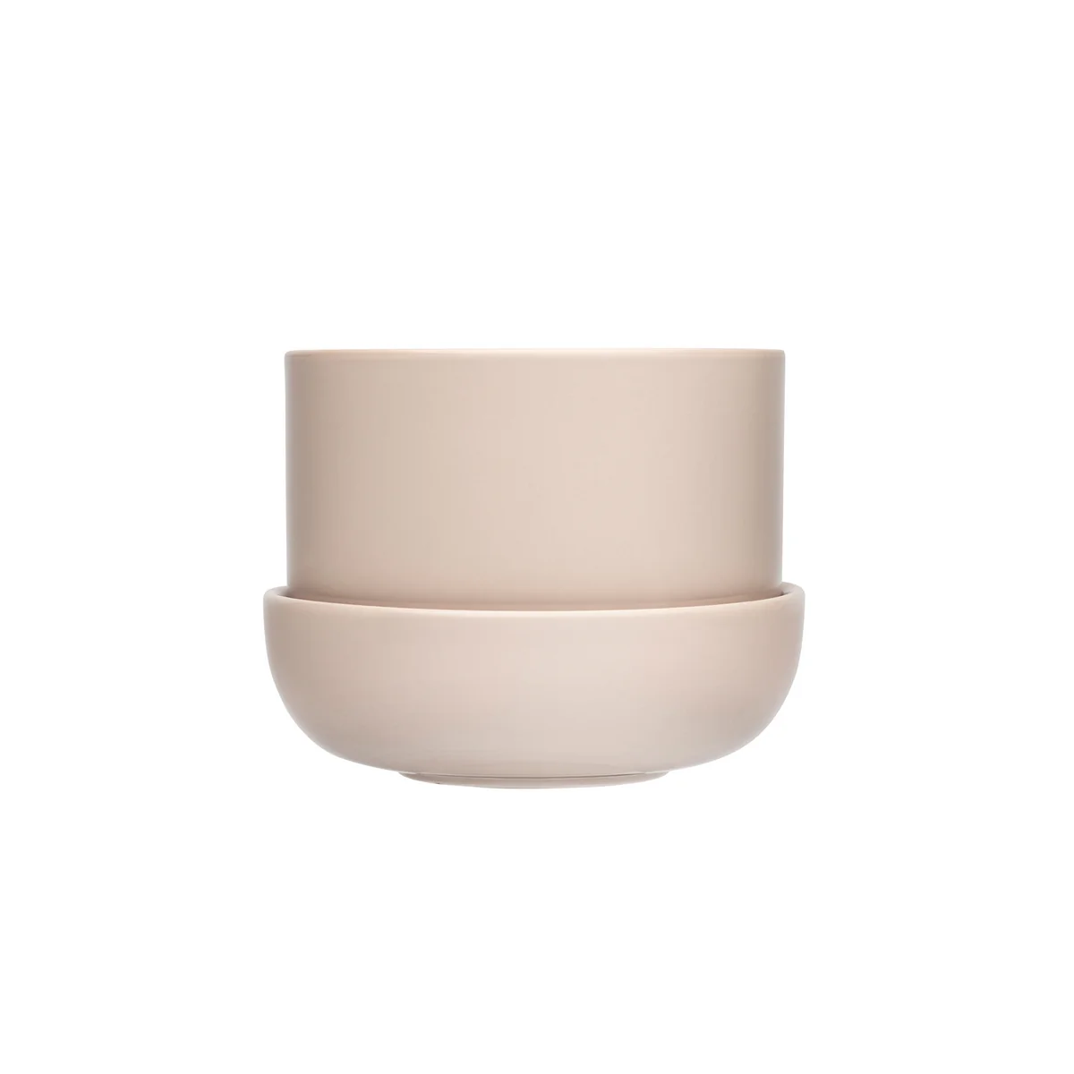 Iittala - Nappula Pot de fleurs avec soucoupe, 170 x 130 mm, beige Iittala - Nappula Pot de fleurs avec soucoupe, 170 x 130 mm, beige