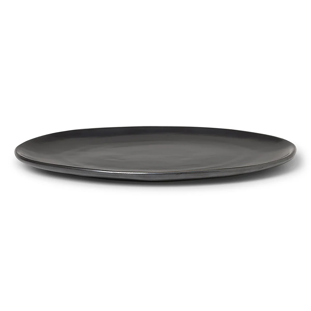 Ferm Living - Flow Assiette plate, Ø 27 cm, noir