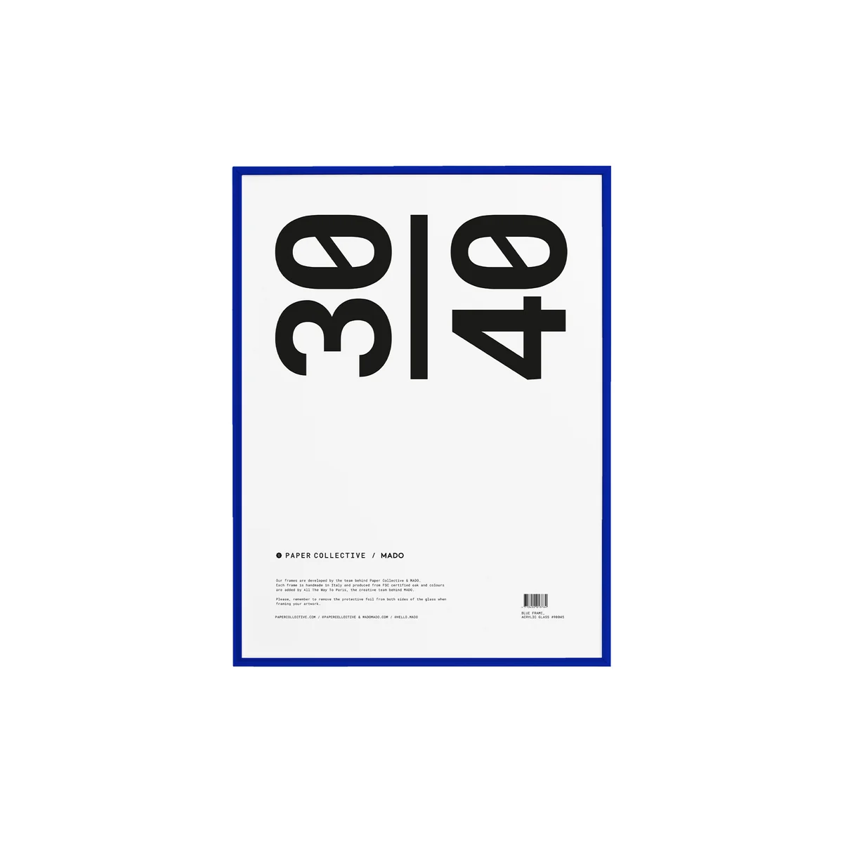 Paper Collective - Cadre photo 30 x 40 cm, pin bleu Paper Collective - Cadre photo 30 x 40 cm, pin bleu