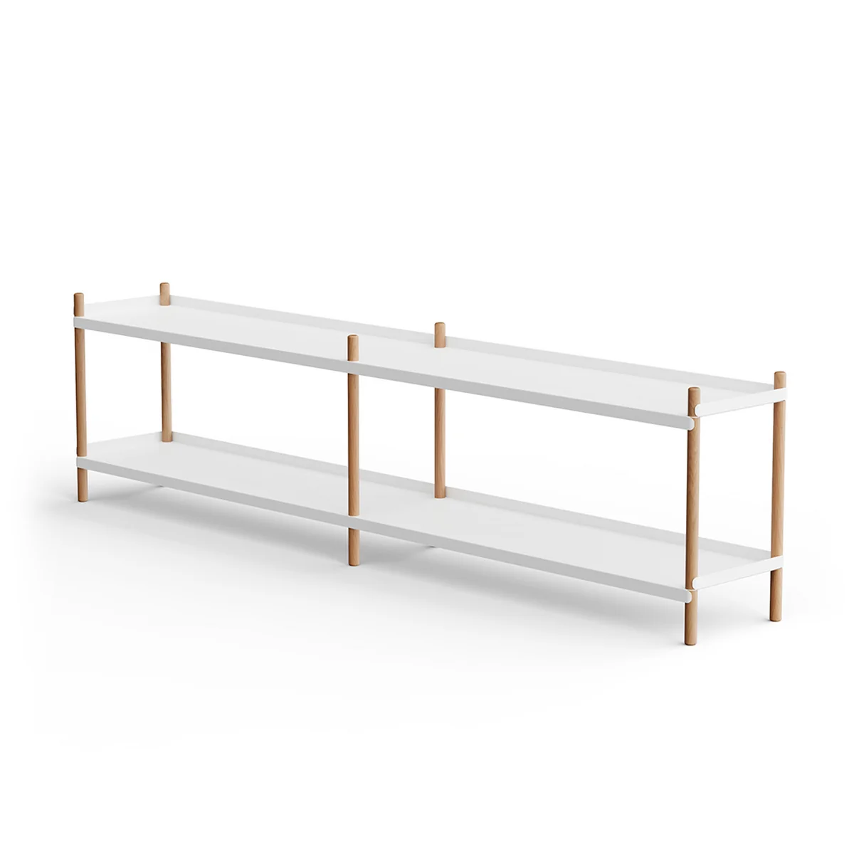 NINE - BOLT Étagère 53 x 200 cm 2 étagères, chêne / blanc NINE - BOLT Étagère 53 x 200 cm 2 étagères, chêne / blanc