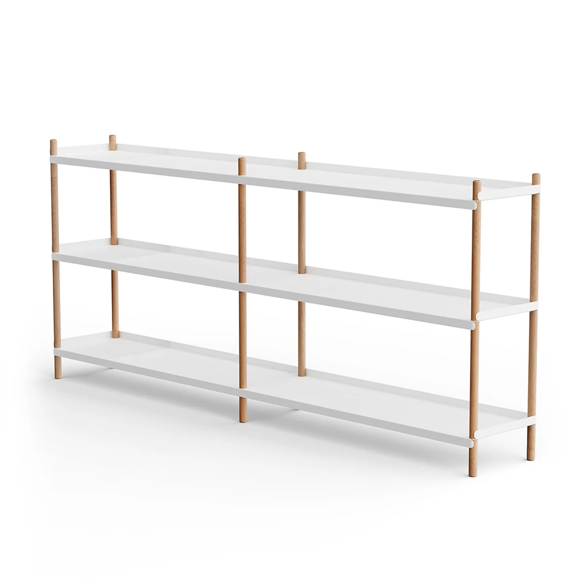 NINE - BOLT Étagère 88 x 200 cm 3 étagères, chêne / blanc NINE - BOLT Étagère 88 x 200 cm 3 étagères, chêne / blanc