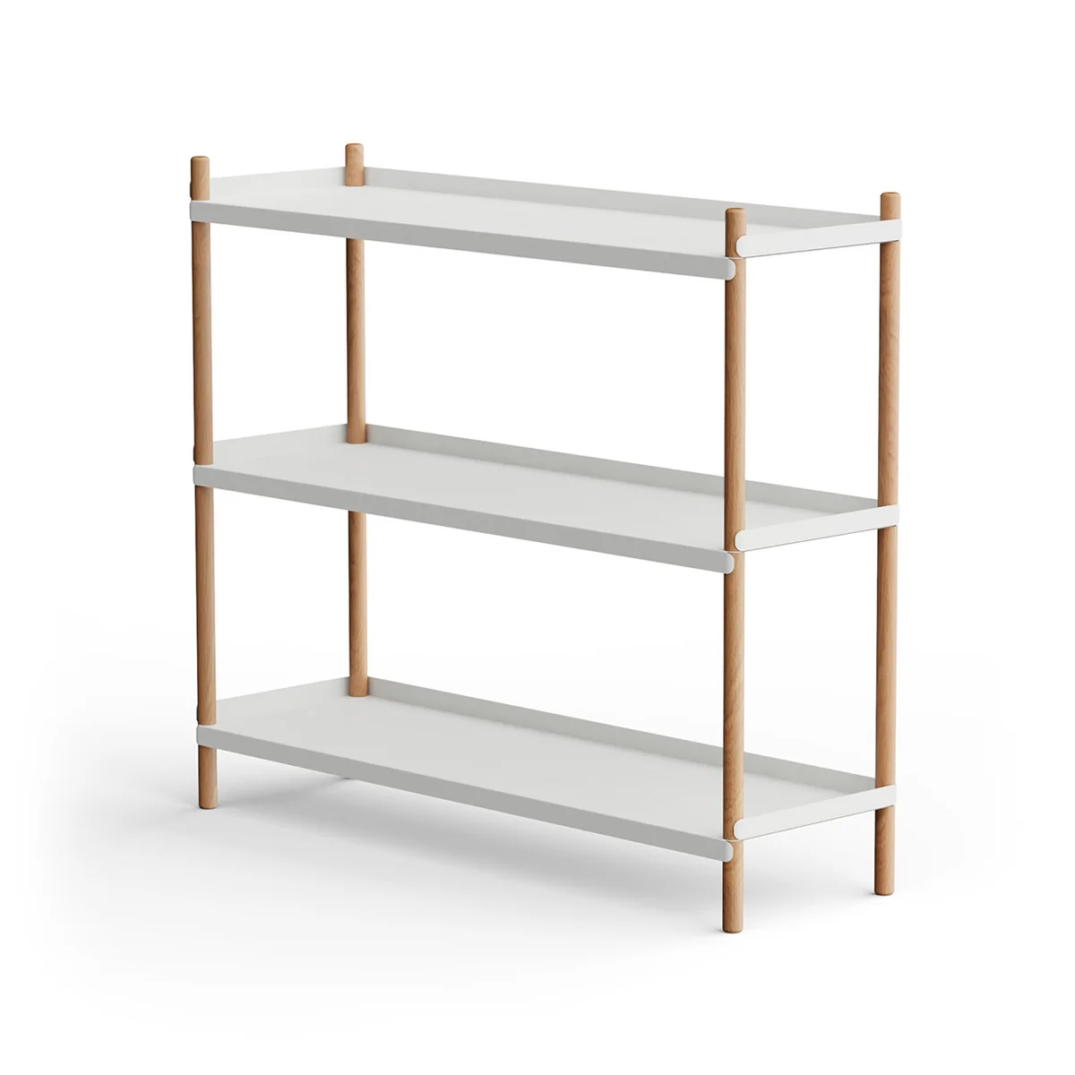 NINE - BOLT Étagère 88 x 100 cm 3 étagères, chêne / gris NINE - BOLT Étagère 88 x 100 cm 3 étagères, chêne / gris