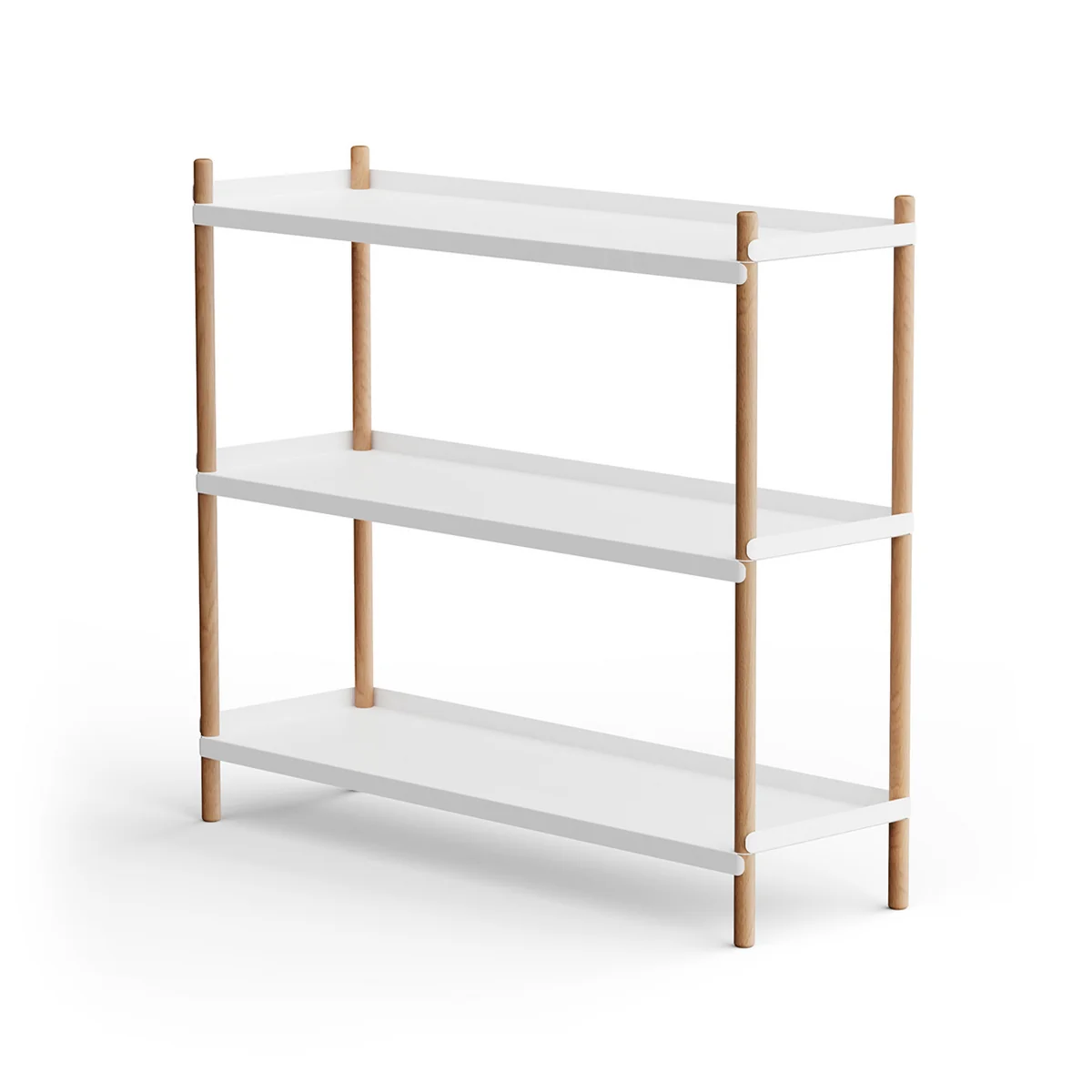 NINE - BOLT Étagère 88 x 100 cm 3 étagères, chêne / blanc NINE - BOLT Étagère 88 x 100 cm 3 étagères, chêne / blanc