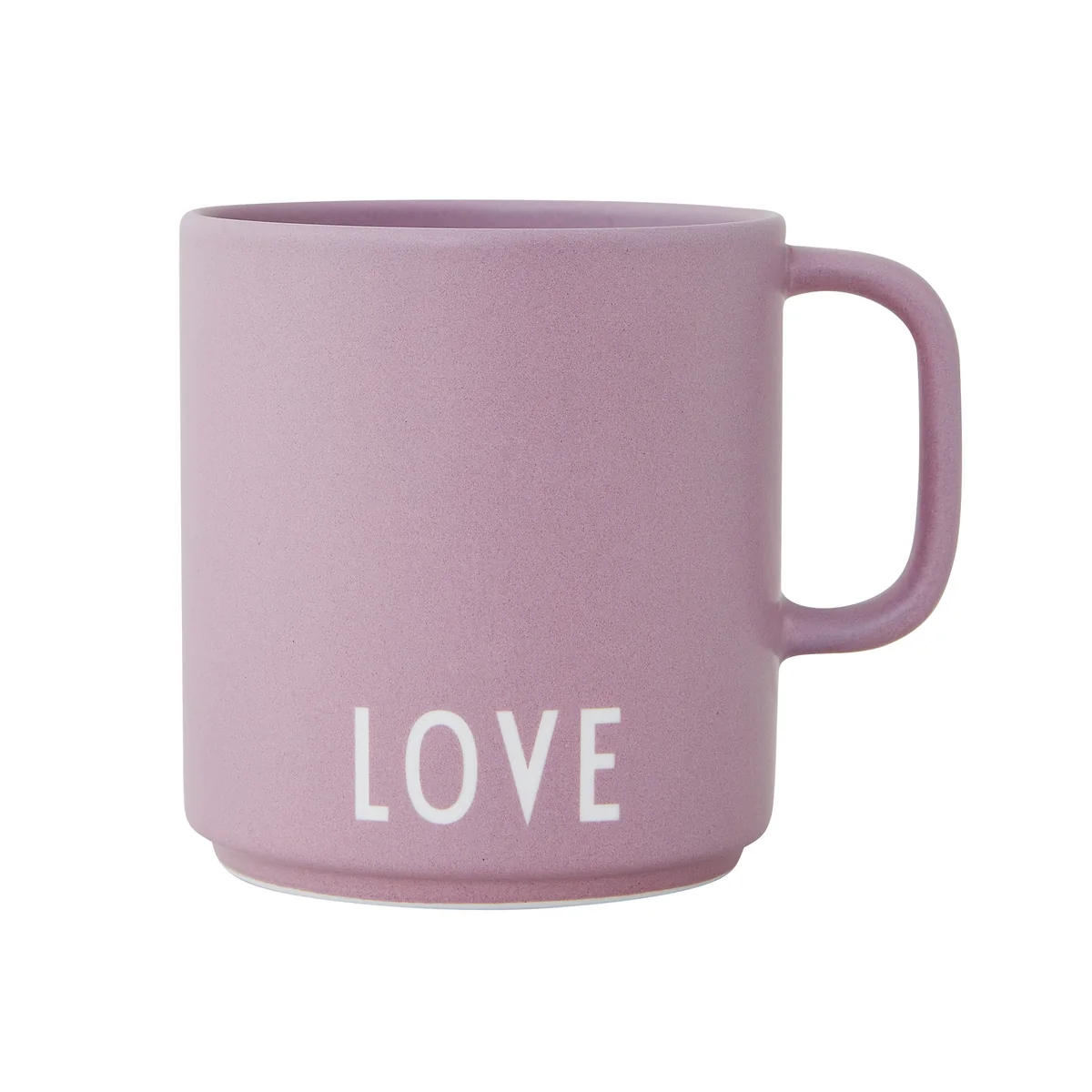 Design Letters - AJ Favourite Tasse en porcelaine avec anse, Love / lavande