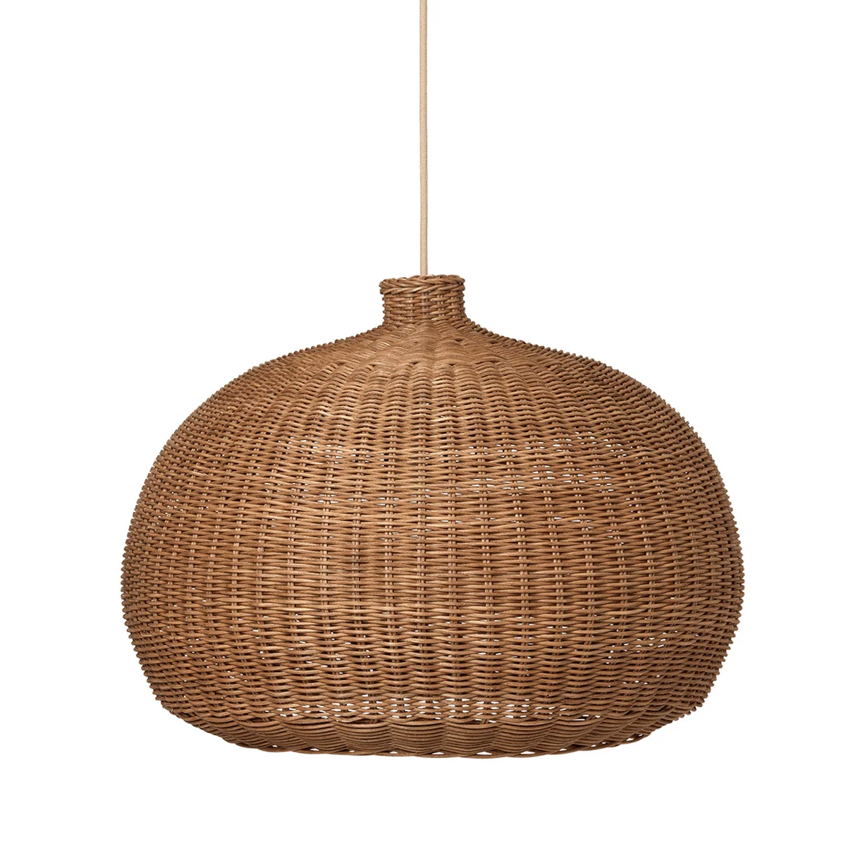 Ferm Living - Abat-jour en rotin, Belly, naturel Ferm Living - Abat-jour en rotin, Belly, naturel