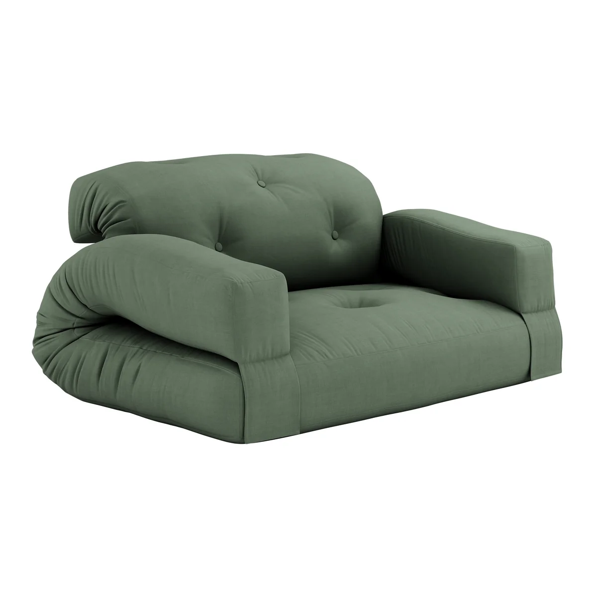 Karup - Hippo Canapé, 140 x 200 cm, vert olive (756)