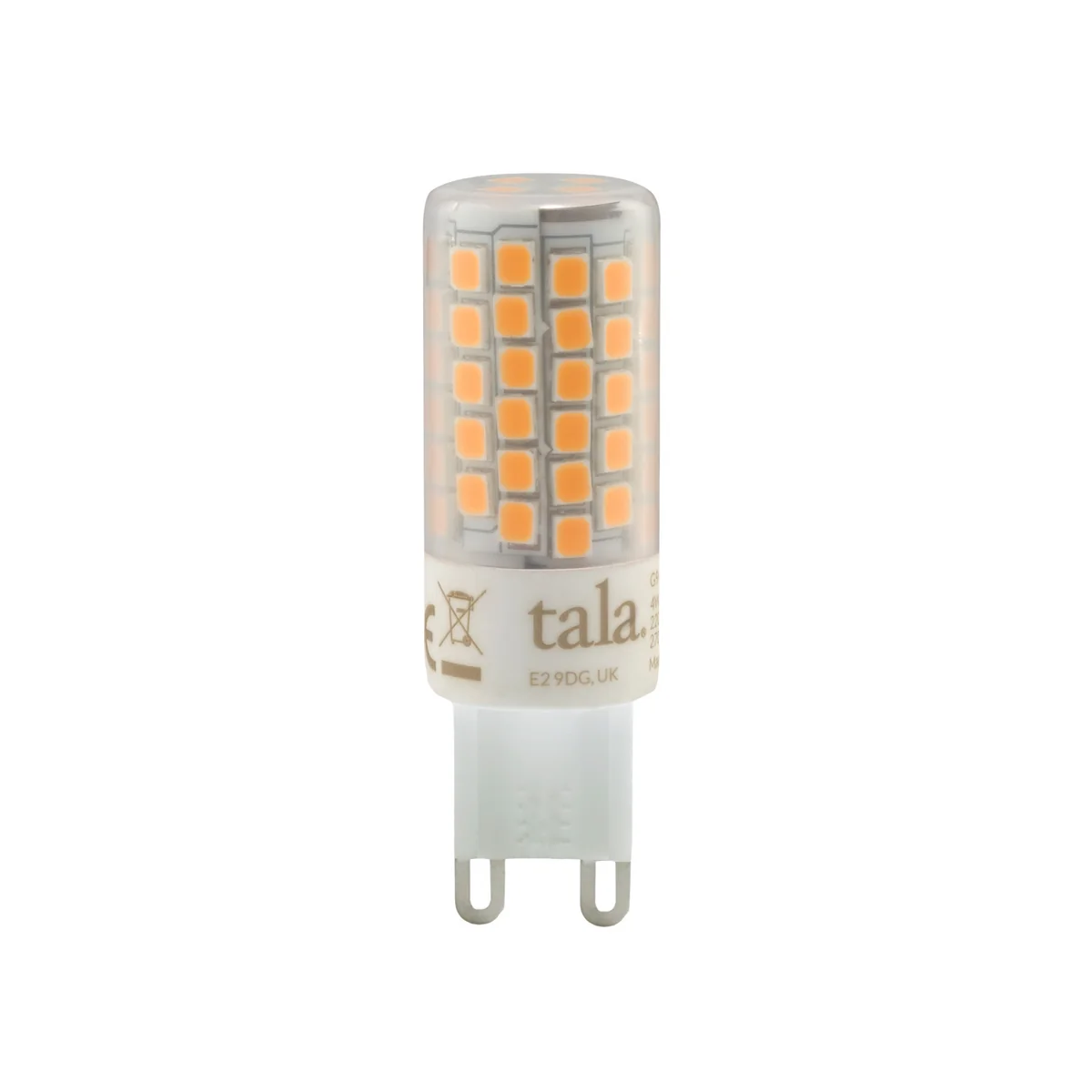 Tala - Ampoule G9 LED, dimmable, couvercle givré Tala - Ampoule G9 LED, dimmable, couvercle givré