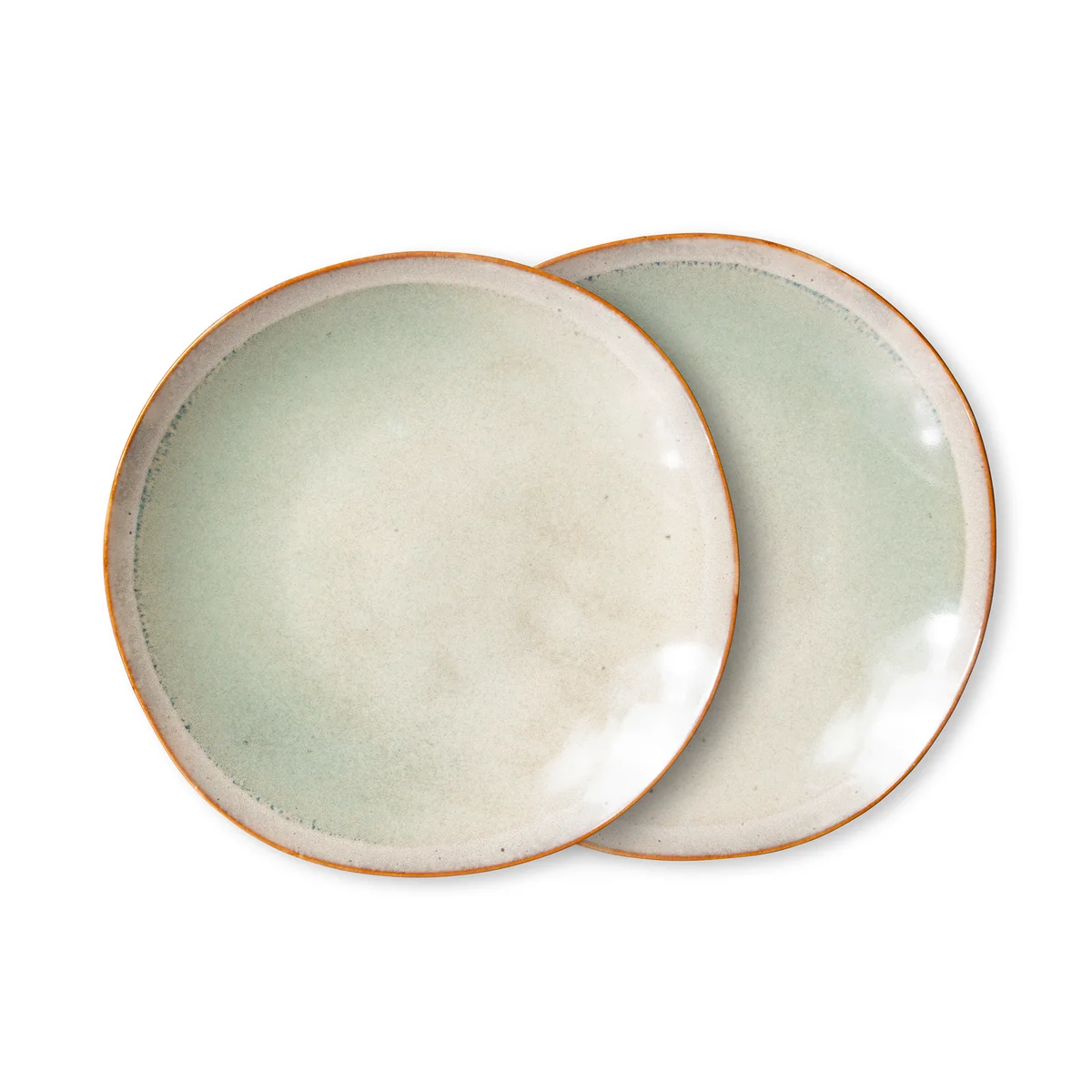 HKliving - 70's Assiette, Ø 22 cm, mist (set de 2) HKliving - 70's Assiette, Ø 22 cm, mist (set de 2)