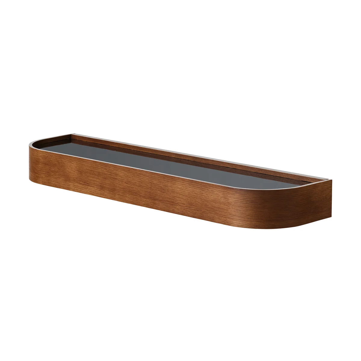 Audo - Epoch Etagère murale, L 79 cm, chêne teinté foncé / noir