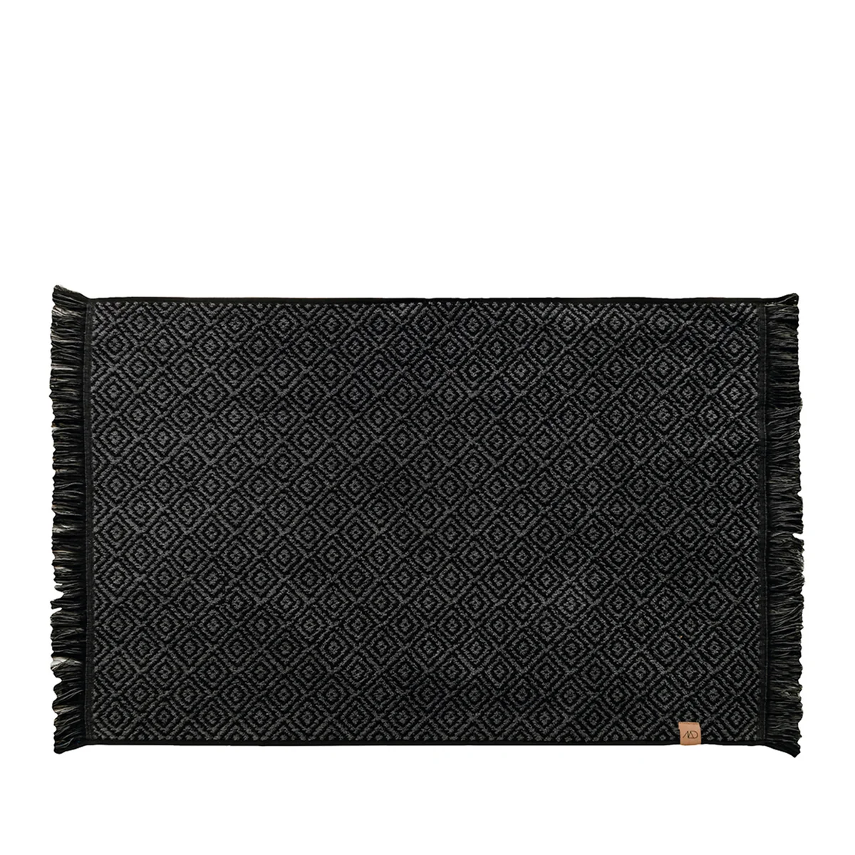 Mette Ditmer - Morocco Tapis de bain 50 x 80 cm, noir / gris
