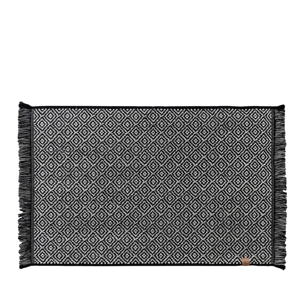 Mette Ditmer - Morocco Tapis de bain 50 x 80 cm, noir / blanc