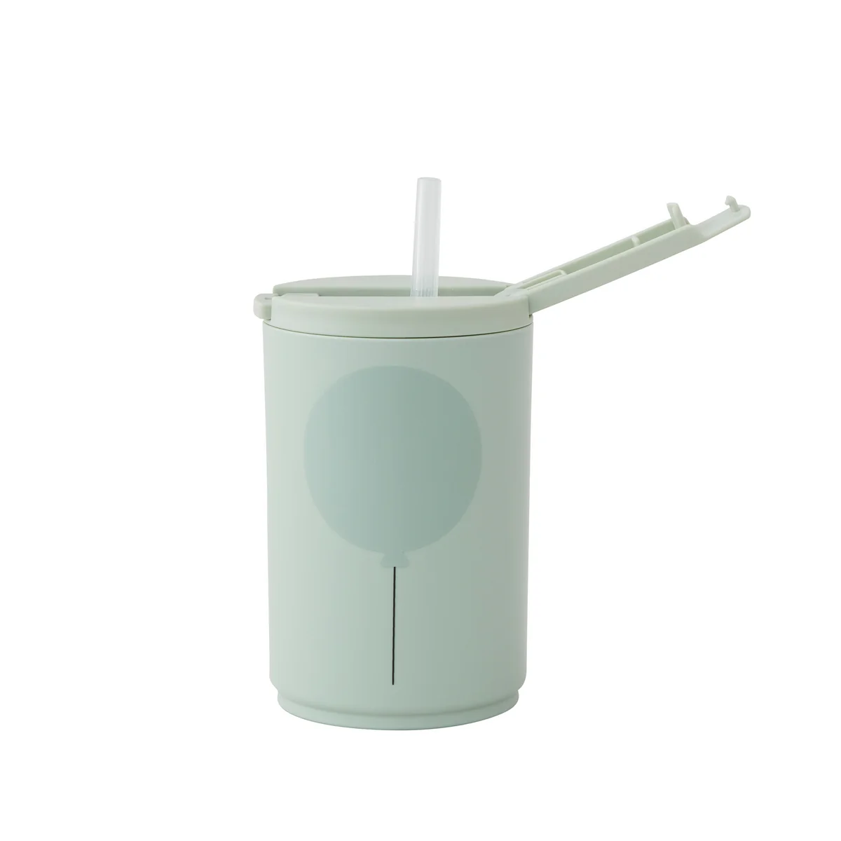 Design Letters - Kids life Gobelet à paille pour boire 330 ml, vert clair