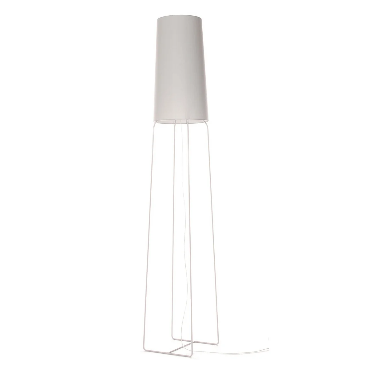 frauMaier - Slimsophie Lampadaire, Switch to Dim LED, gris (RAL 7047)