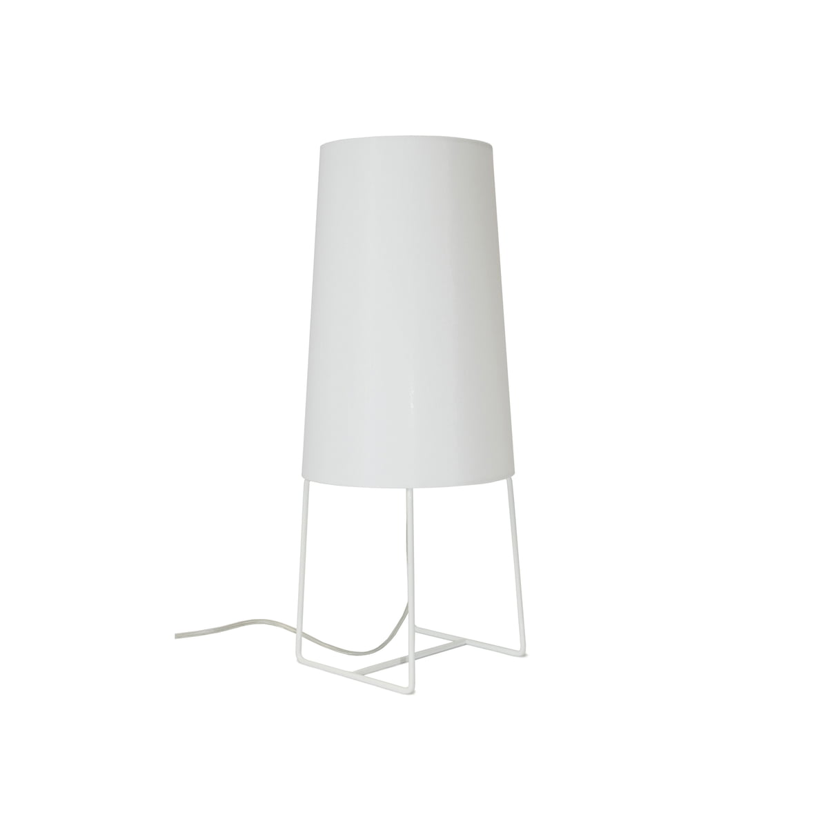 fraumaier - mini lampe de table sophie, switch to dim led, blanc