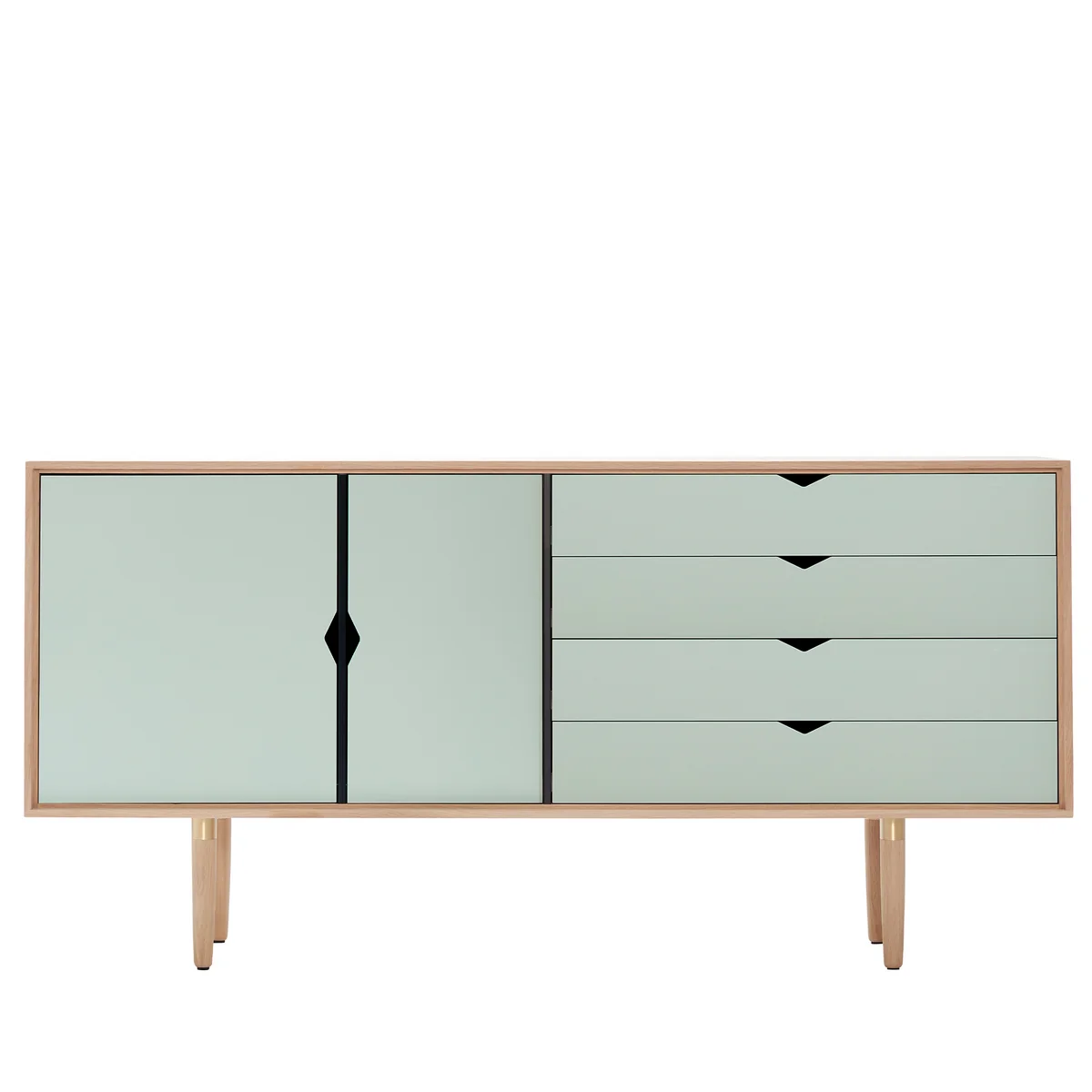 Andersen Furniture - S6 Sideboard, Chêne savonné / Façades ocean grey