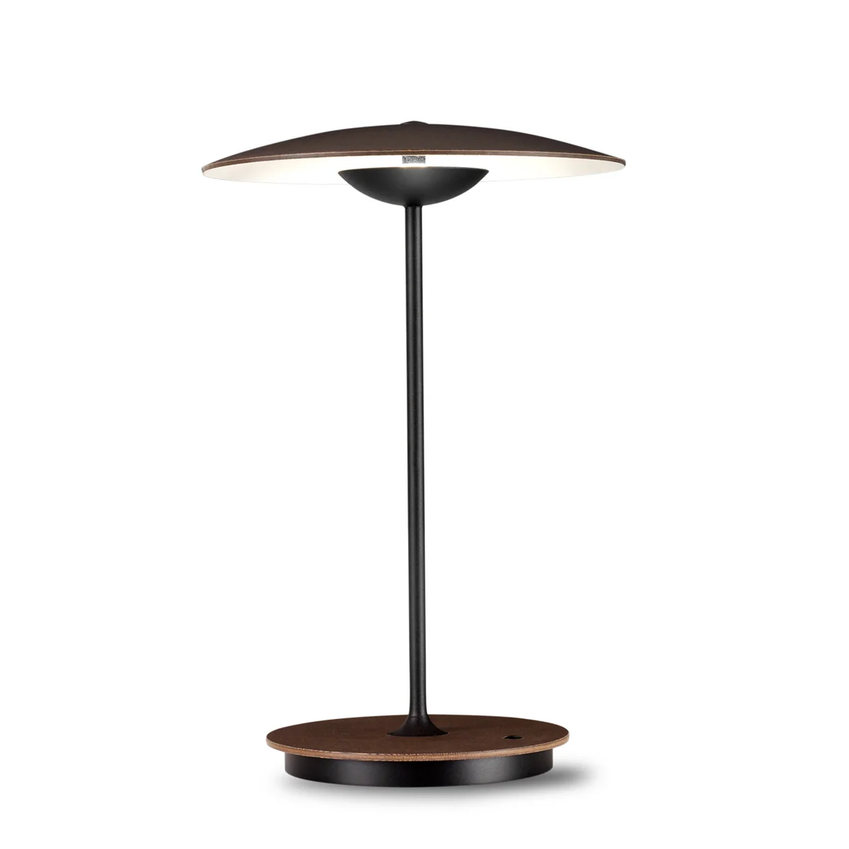 marset - Ginger LED Lampe de table à accu 20 M, wengé / blanc