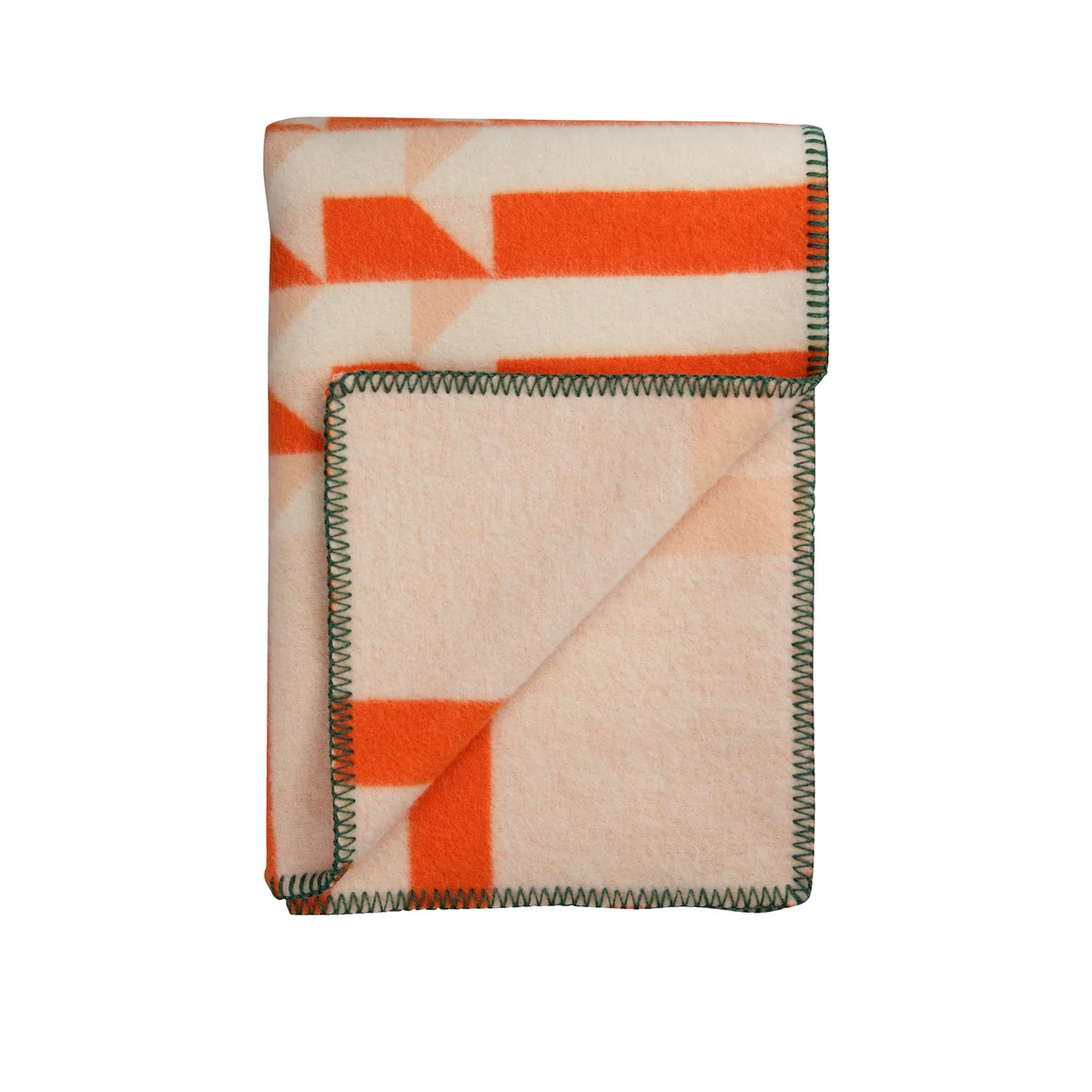 Røros Tweed - Kvam Couverture en laine 200 x 135 cm, orange