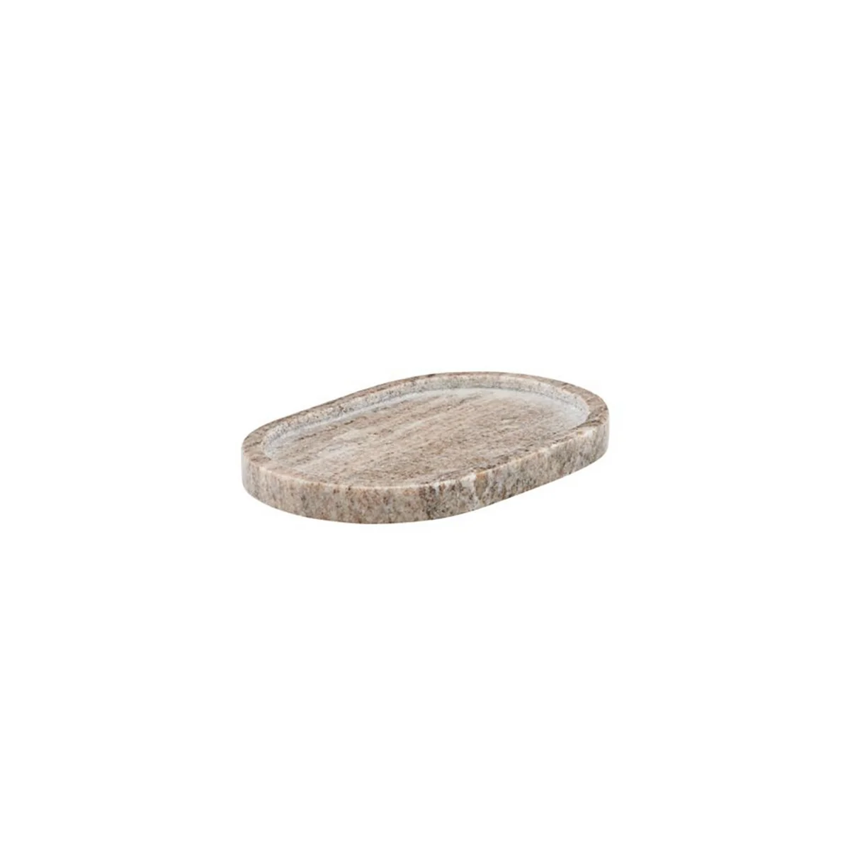 Meraki - Plateau de marbre ovale 19,5 cm, beige Meraki - Plateau de marbre ovale 19,5 cm, beige