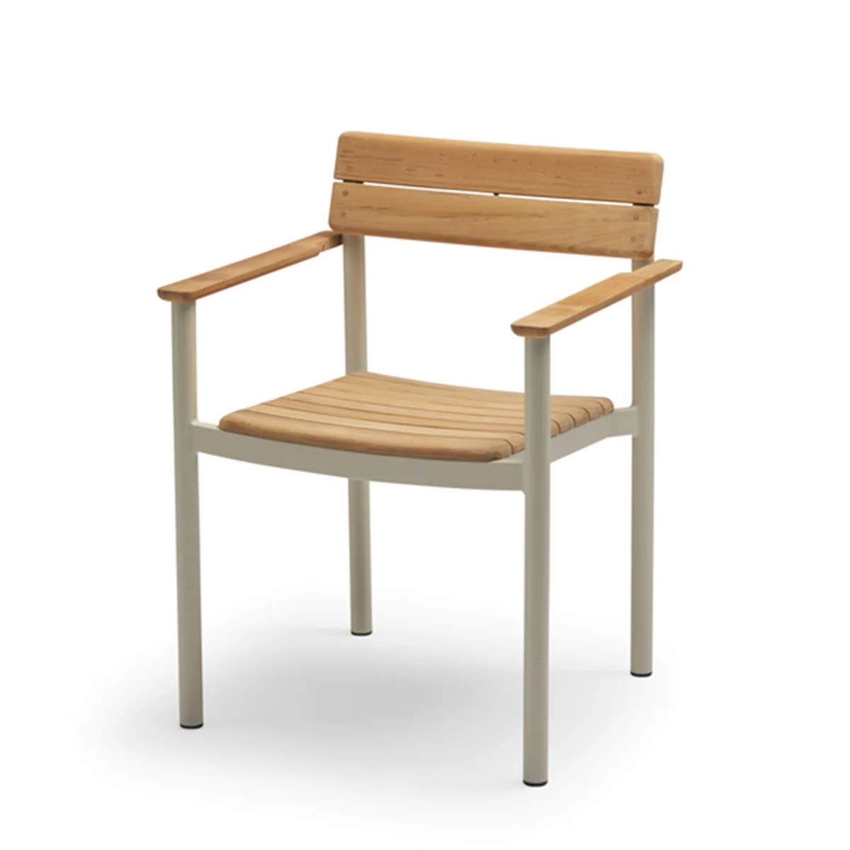 Fritz Hansen - Skagerak Pelagus Chaise avec accoudoirs, teck / ivoire