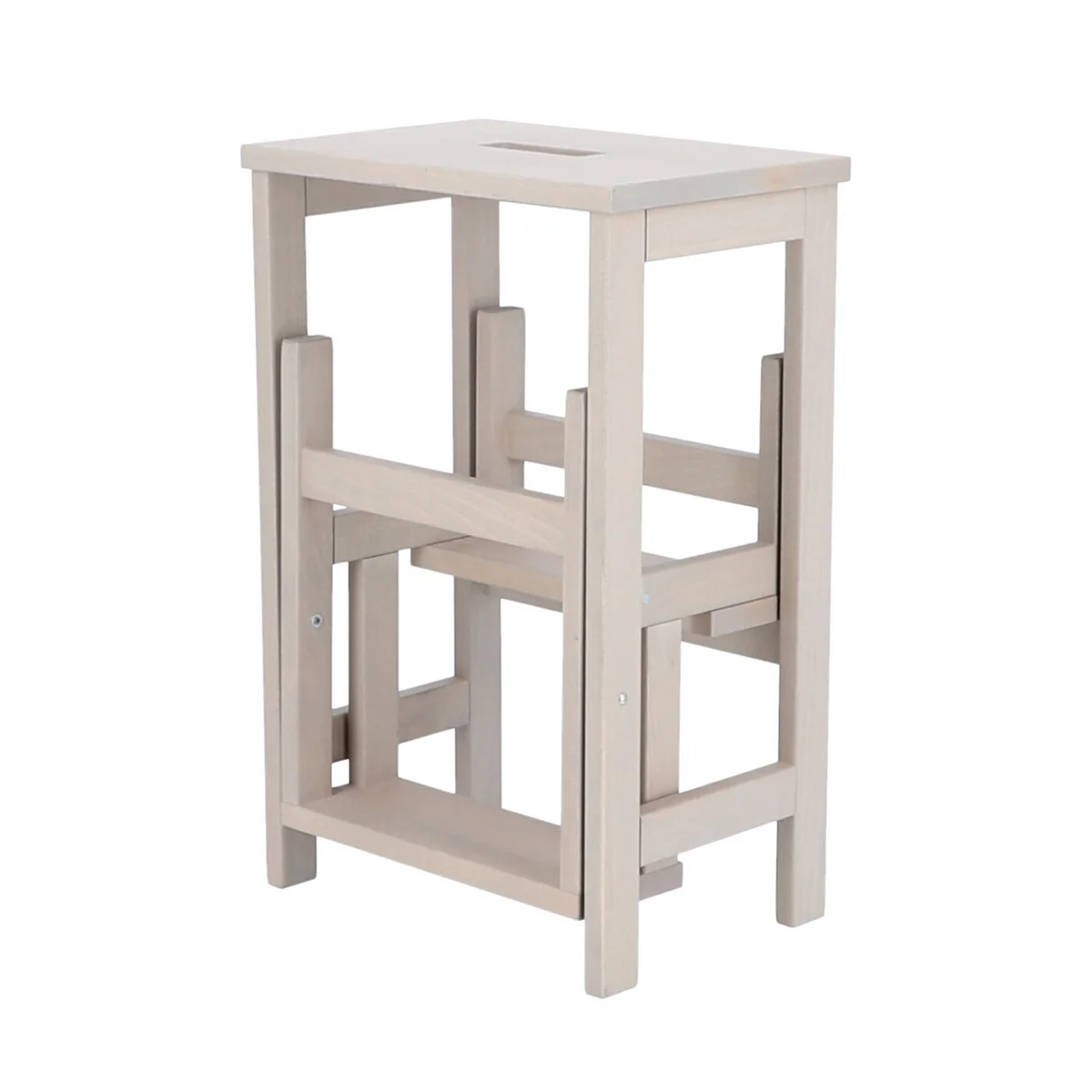 Jan Kurtz - Soho Escabeau pour tabouret, 3 marches, gris clair Jan Kurtz - Soho Escabeau pour tabouret, 3 marches, gris clair