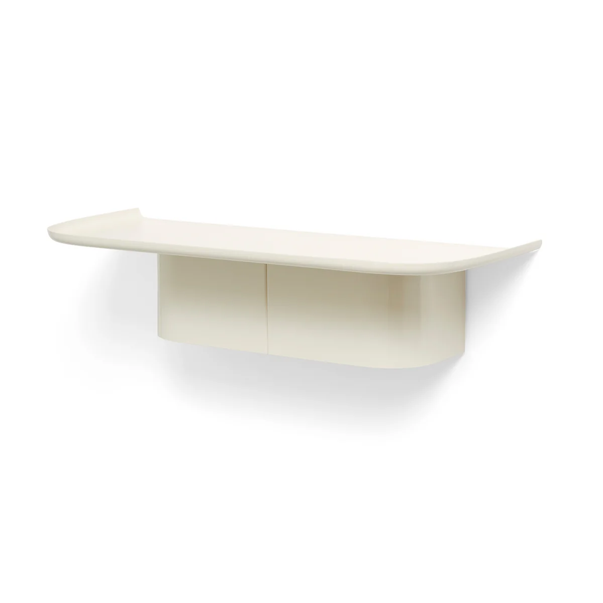 HAY - Korpus Étagère murale avec patères, M, crème HAY - Korpus Étagère murale avec patères, M, crème