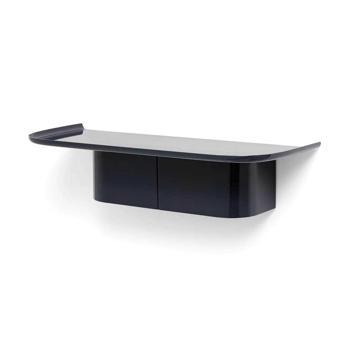 HAY - Korpus Étagère murale avec patères, M, midnight blue HAY - Korpus Étagère murale avec patères, M, midnight blue