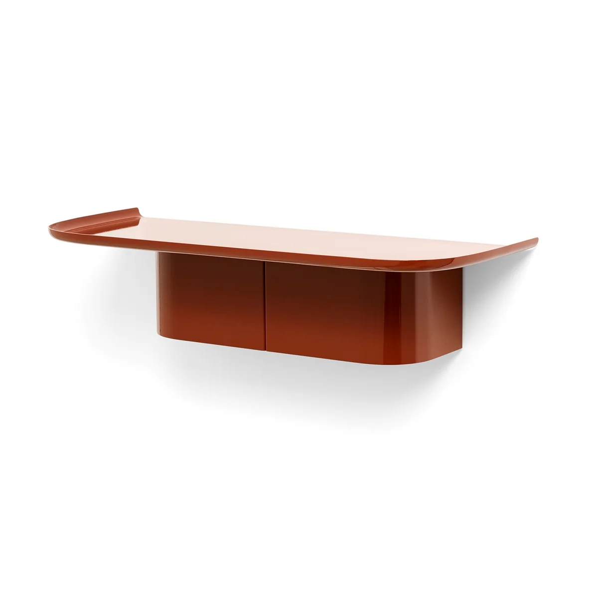 HAY - Korpus Étagère murale avec patères, M, brick red