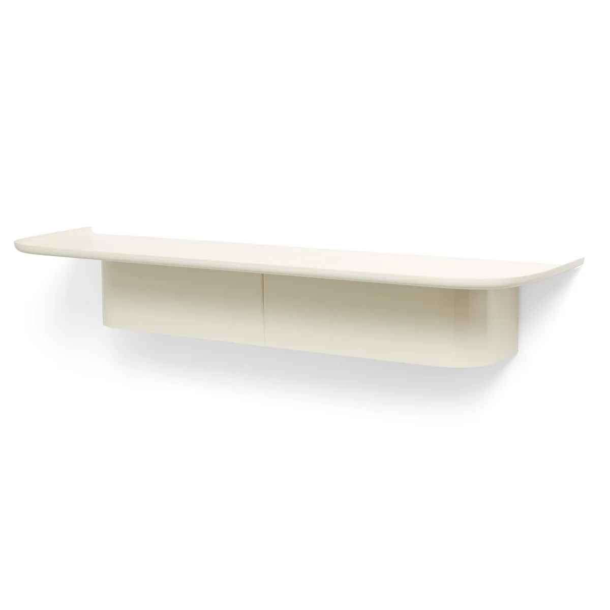HAY - Korpus Étagère murale avec patères, L, crème HAY - Korpus Étagère murale avec patères, L, crème