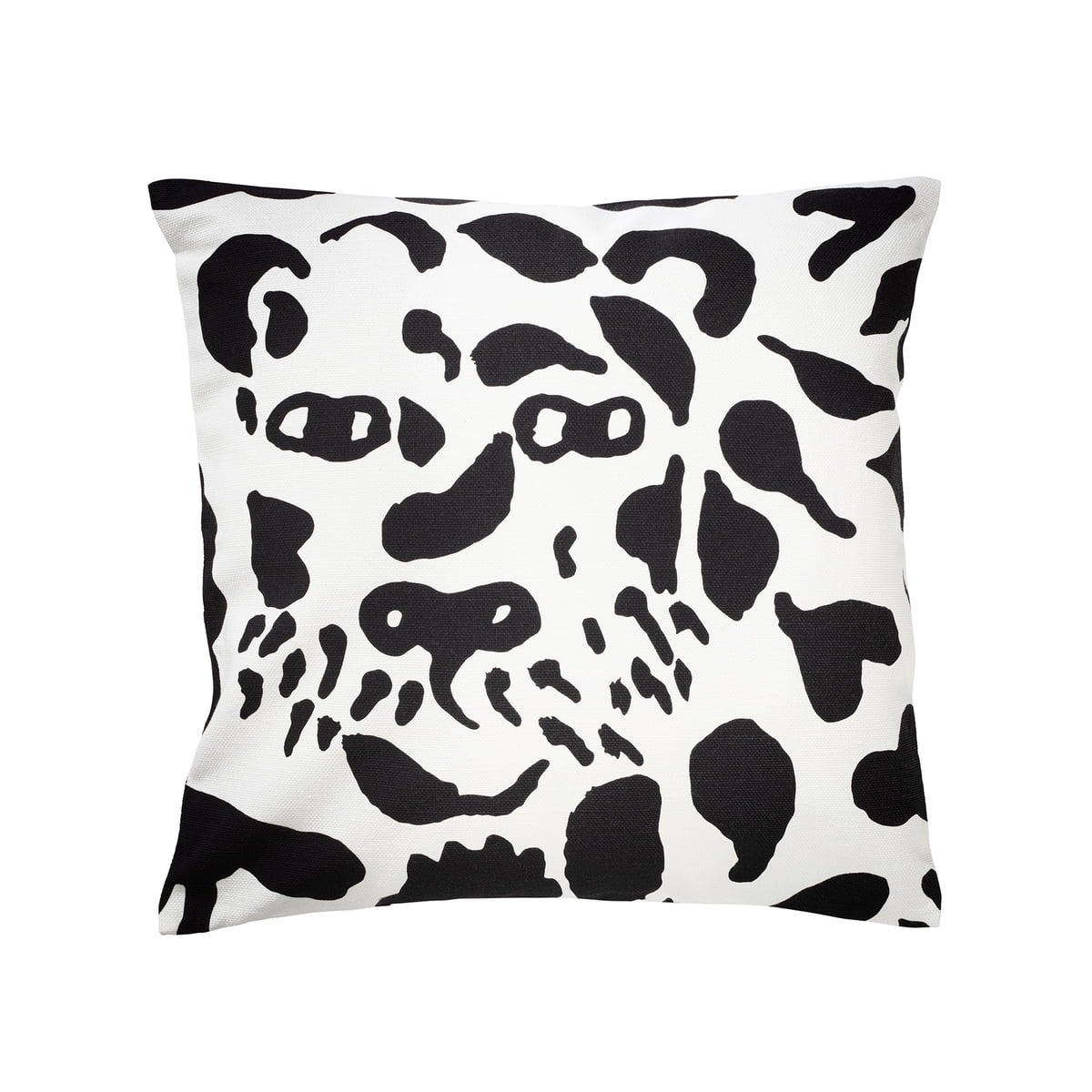 iittala - oiva toikka taie d'oreiller, 47 x 47 cm, cheetah noir / blanc