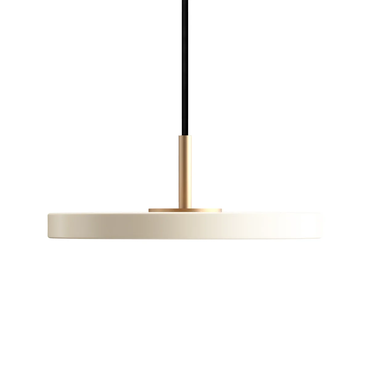 UMAGE - Asteria Micro Lampe LED suspendue V2, laiton / pearl white