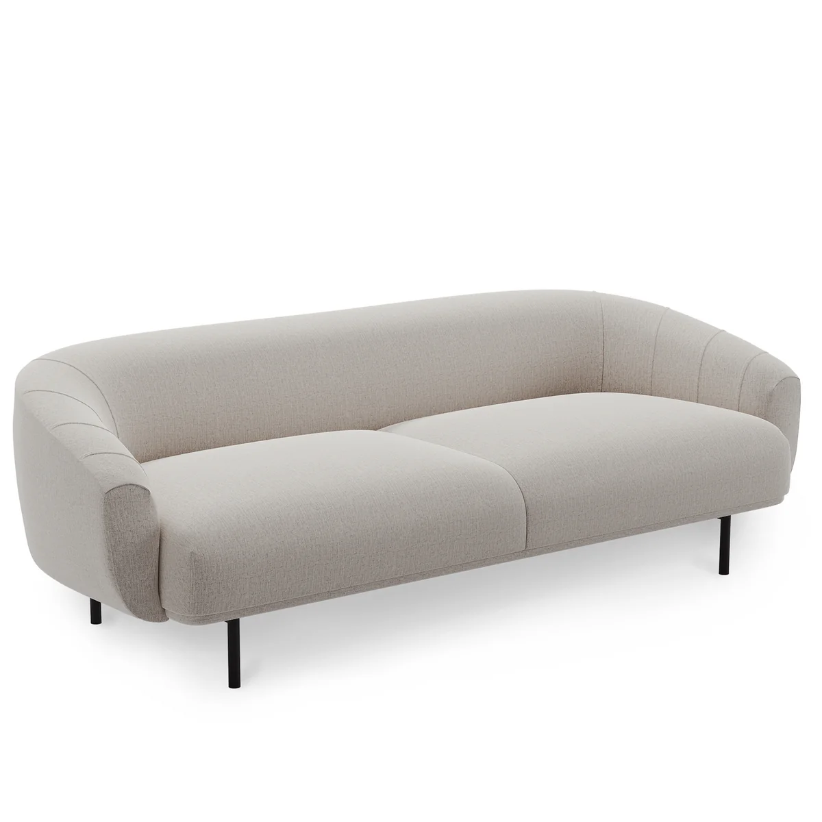 Northern - Plis Canapé 3 places, noir / gris clair (Kvadrat Brusvik 02) Northern - Plis Canapé 3 places, noir / gris clair (Kvadrat Brusvik 02)