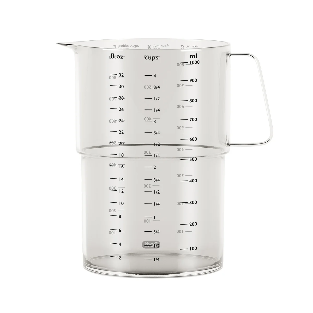 Rosti - Mensura Gobelet gradué, 1,0 l, transparent Rosti - Mensura Gobelet gradué, 1,0 l, transparent