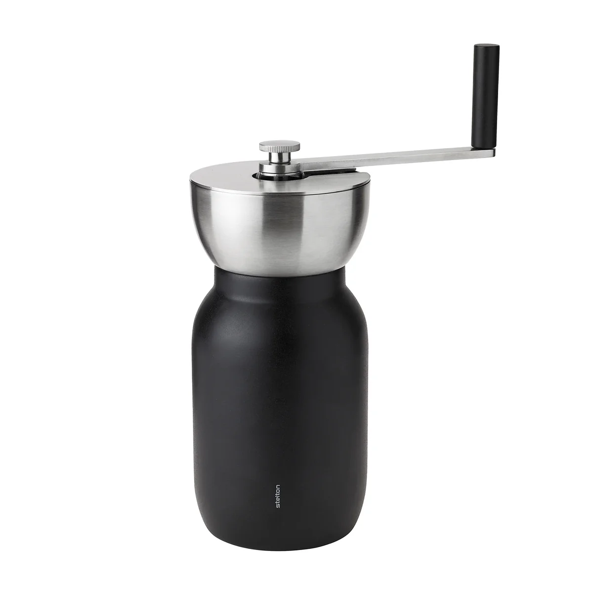 Stelton - LE CAFÉ EN POUDRE Collar Moulin à café, acier inoxydable / noir