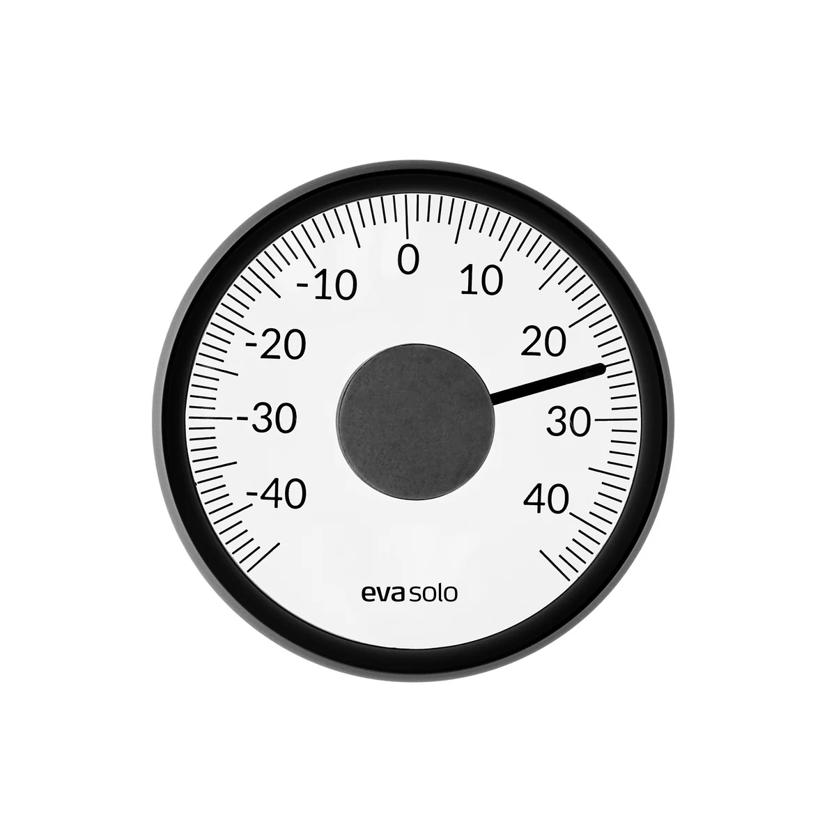Eva Solo - Thermomètre d'extérieur (mécanique), Ø 11 cm, noir (pour la vitre) Eva Solo - Thermomètre d'extérieur (mécanique), Ø 11 cm, noir (pour la vitre)