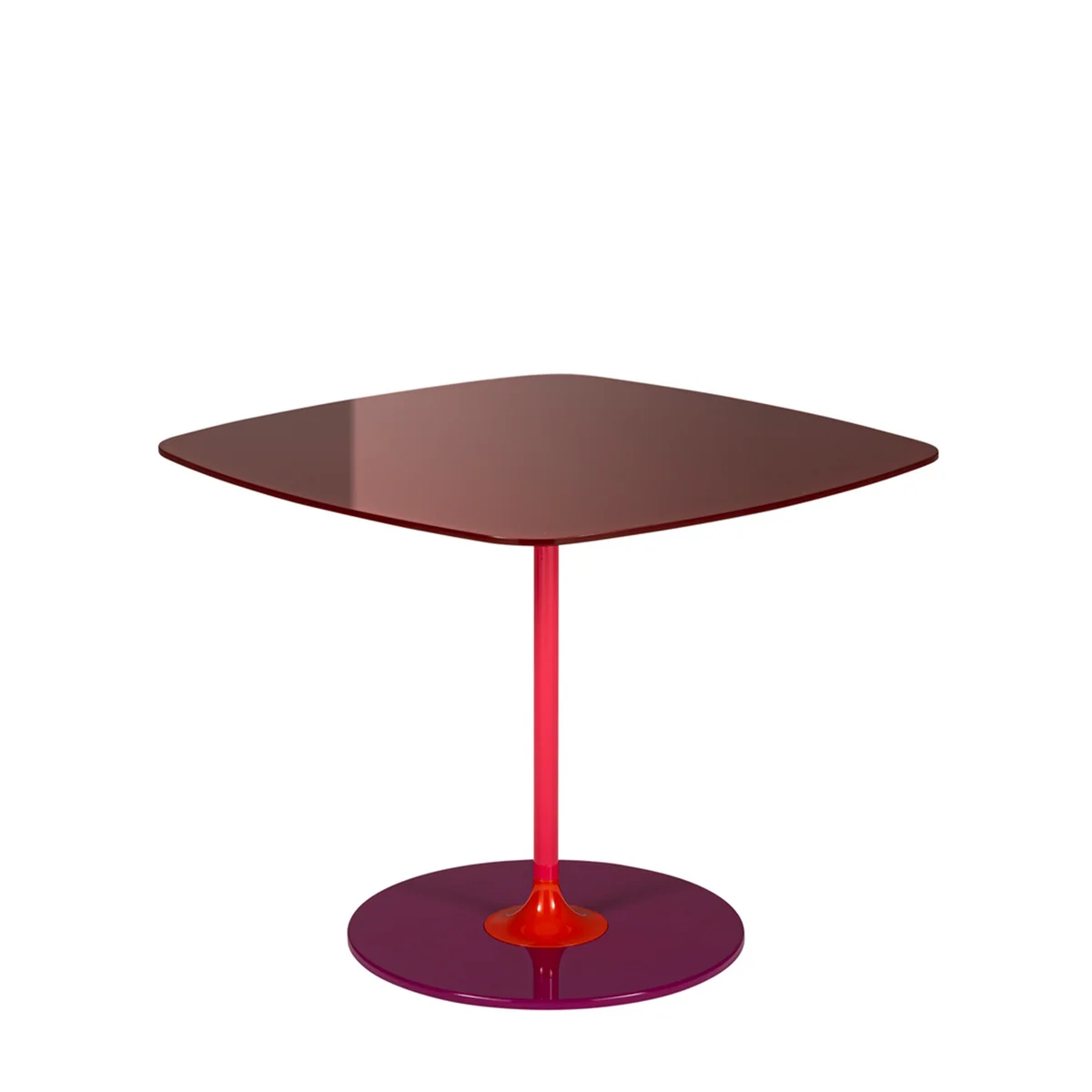 Kartell - Thierry Table d'appoint Basso, bordeaux Kartell - Thierry Table d'appoint Basso, bordeaux